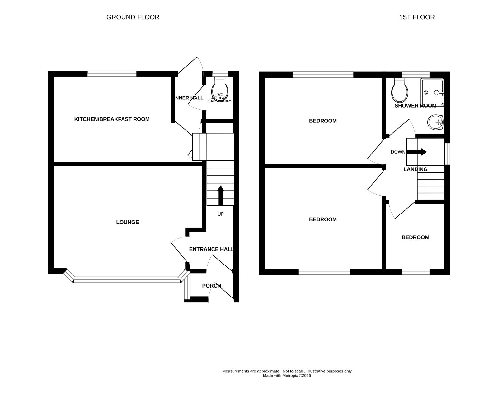 1, Covert Road, Manchester floorplan