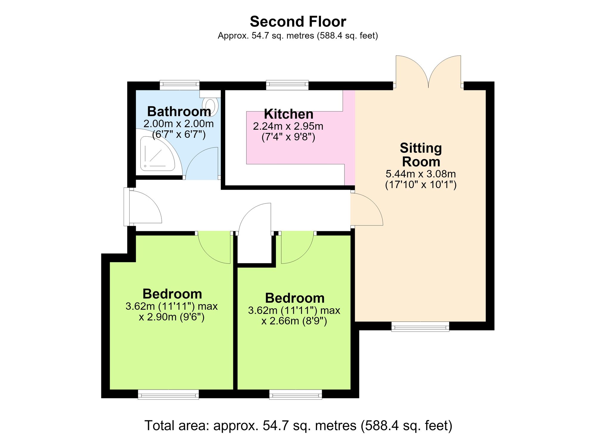 15 Brookfield Apts Leigh Road, Atherton, Manchester floorplan