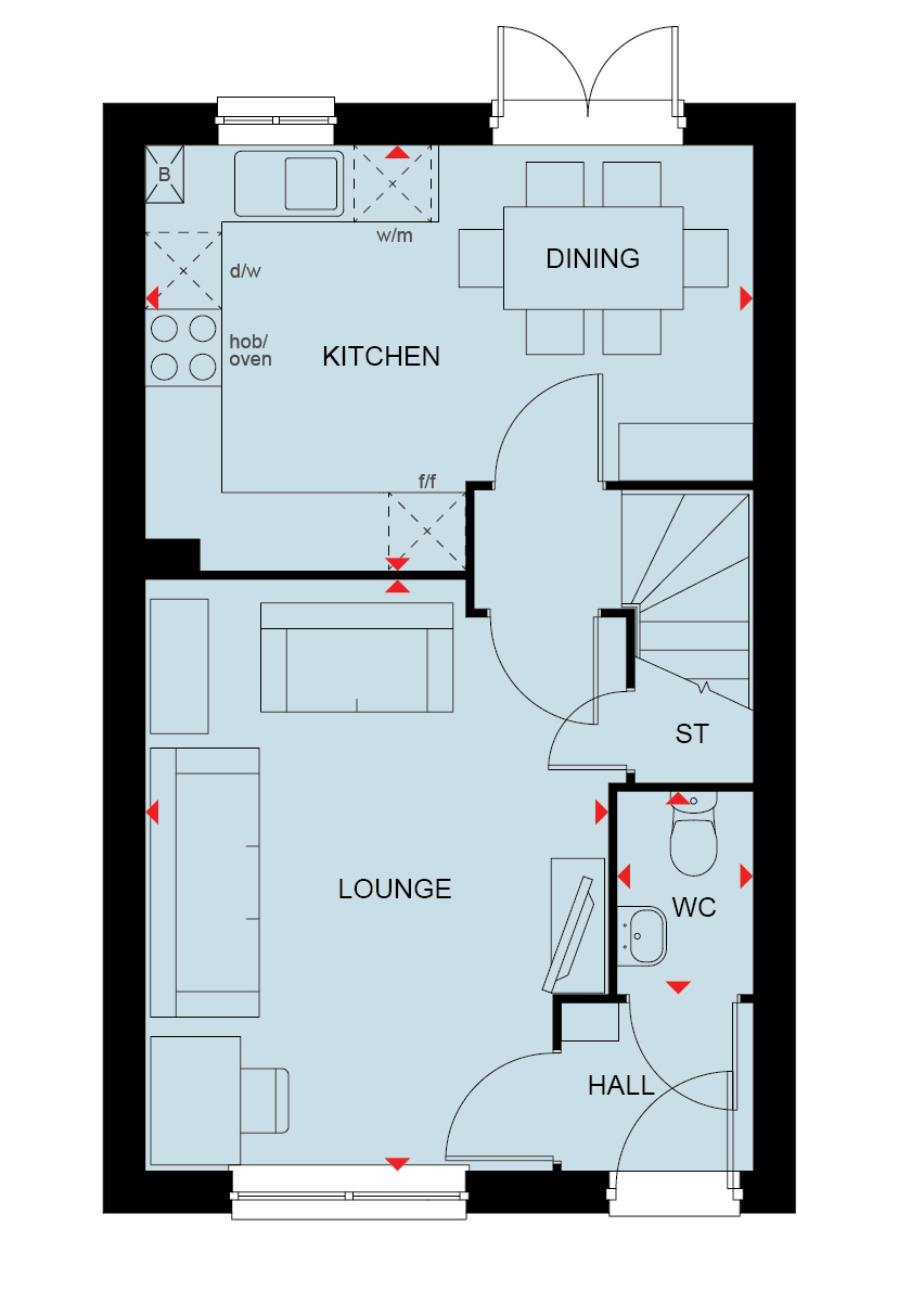 H84492, Cossington Road, Sileby, Loughborough floorplan