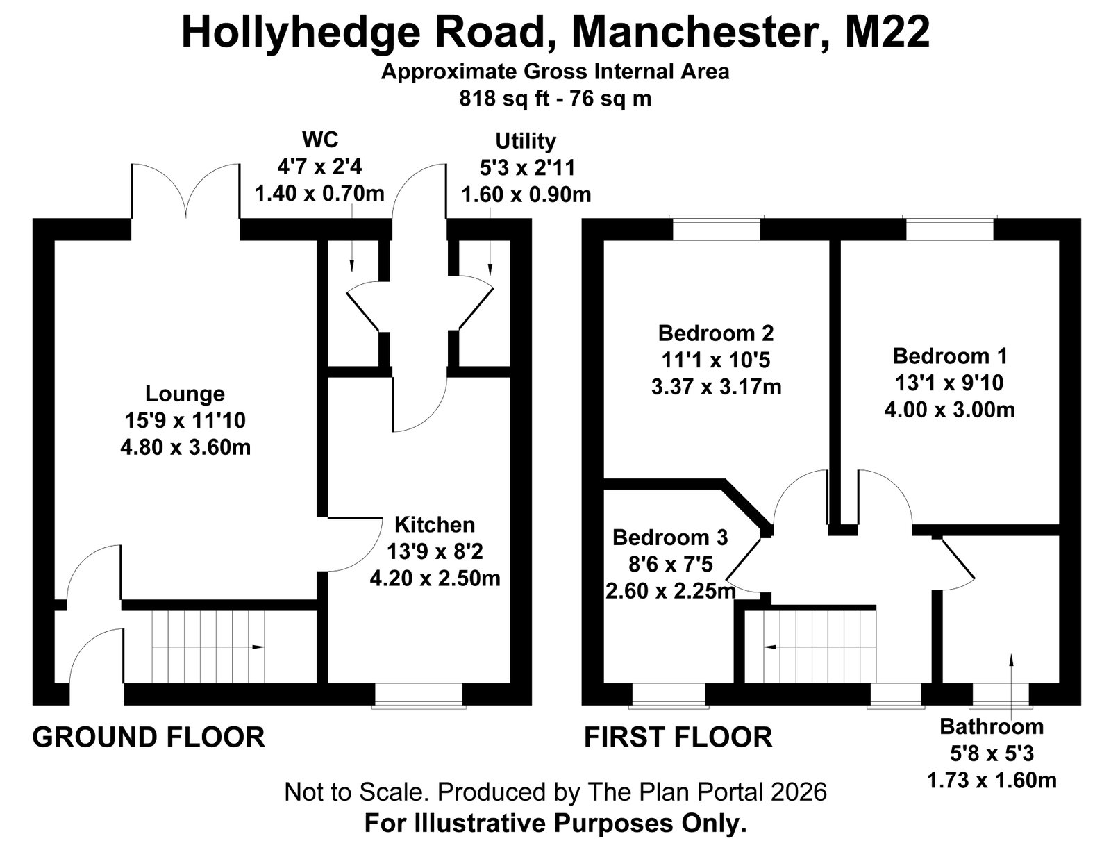Hollyhedge Road, Manchester floorplan
