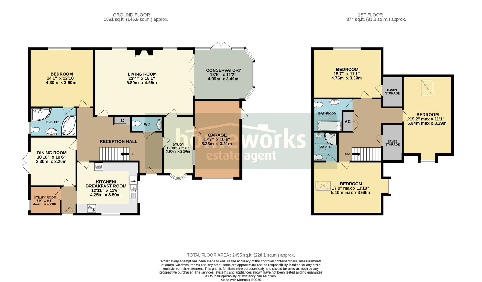 3, Merryfield Close, Swanton Morley floorplan