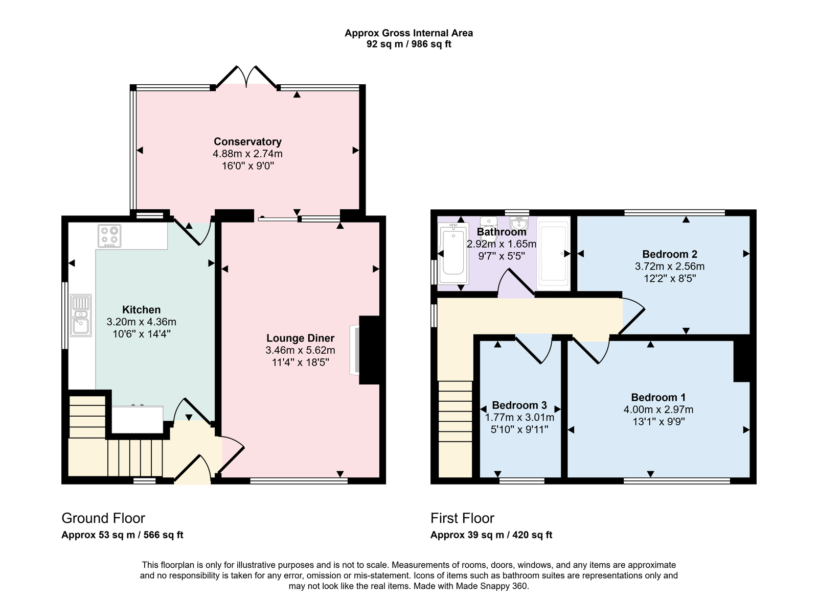41, Hunters Drive, Workington floorplan