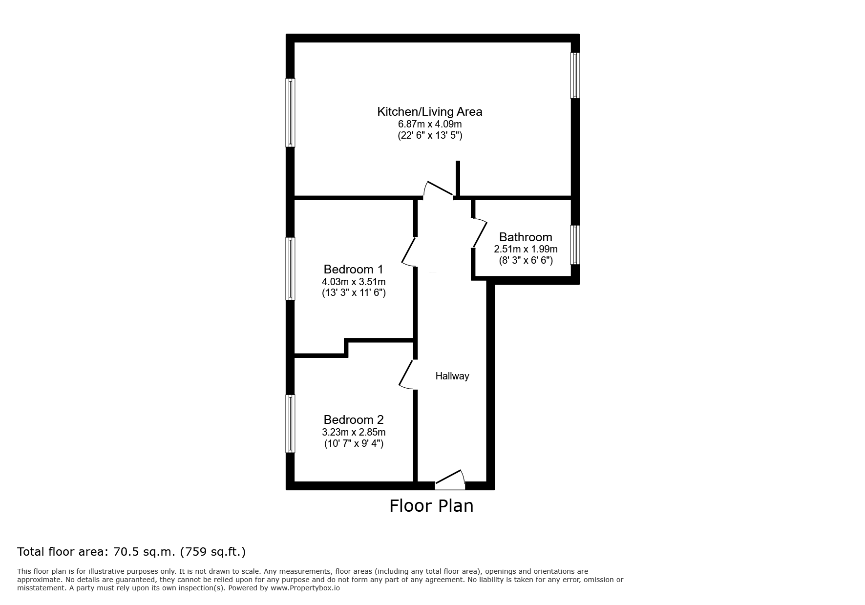 70, Coral Close, Derbyshire floorplan