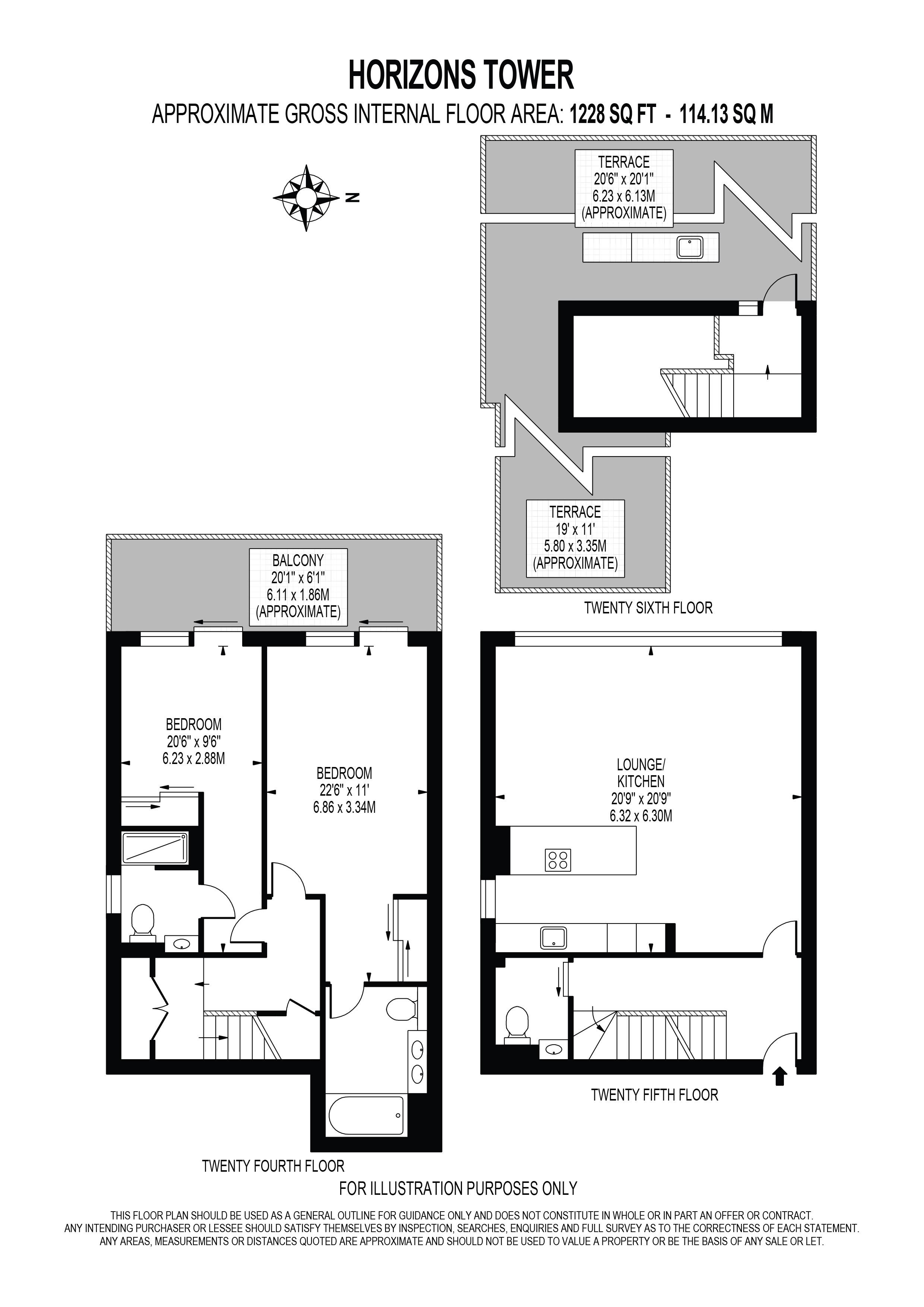 2 Bedrooms Flat to rent in Horizons Tower, Yabsley Street, London E14