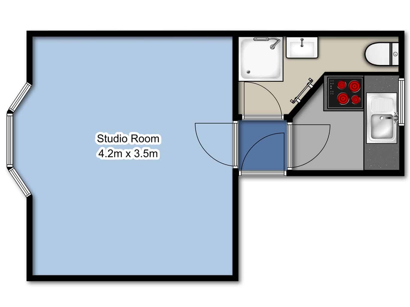 0 Bedrooms Studio to rent in Dorset Gardens, Brighton BN2