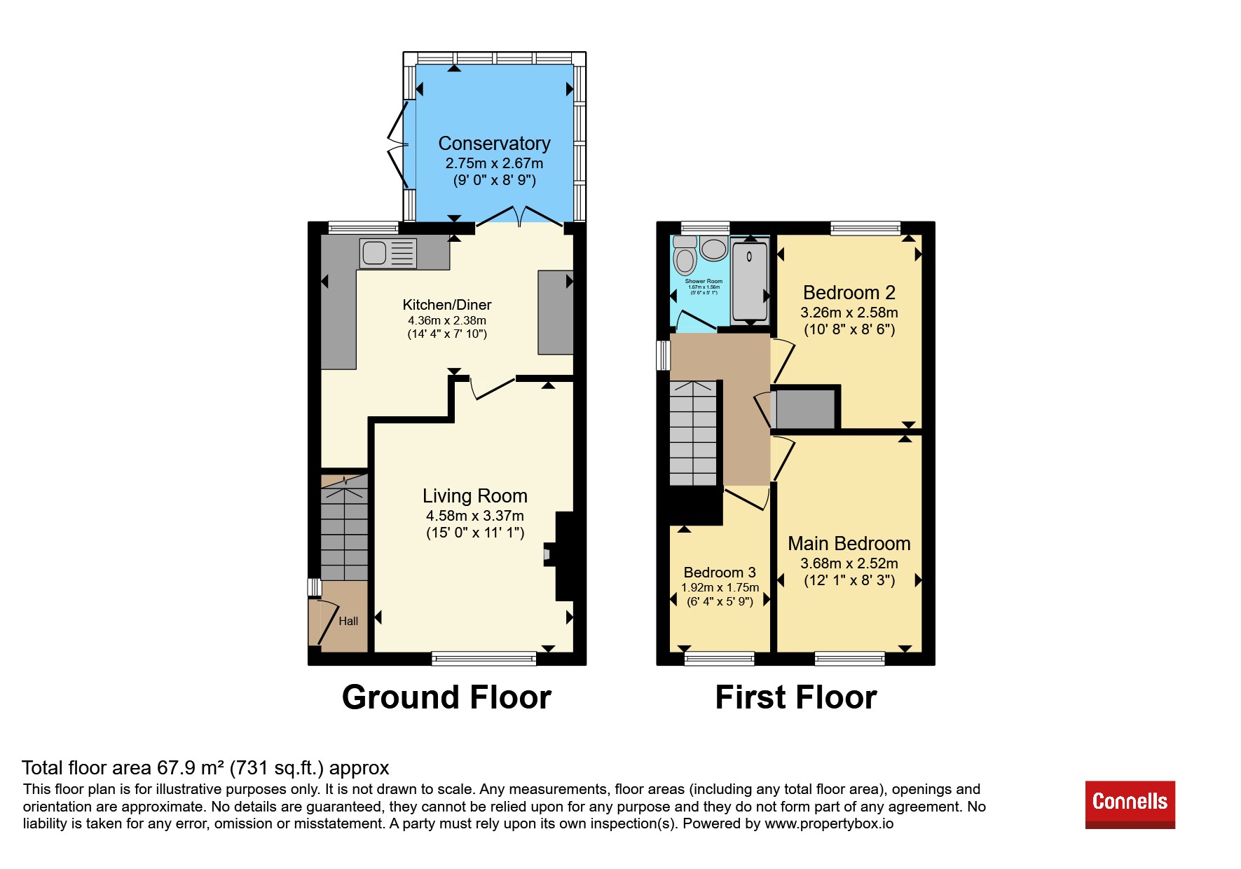 131, Green Lane, RUGELEY floorplan