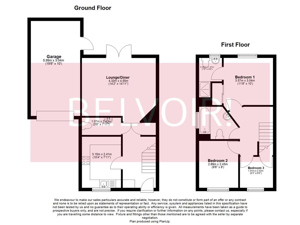 3, Flinders Close, Corby floorplan