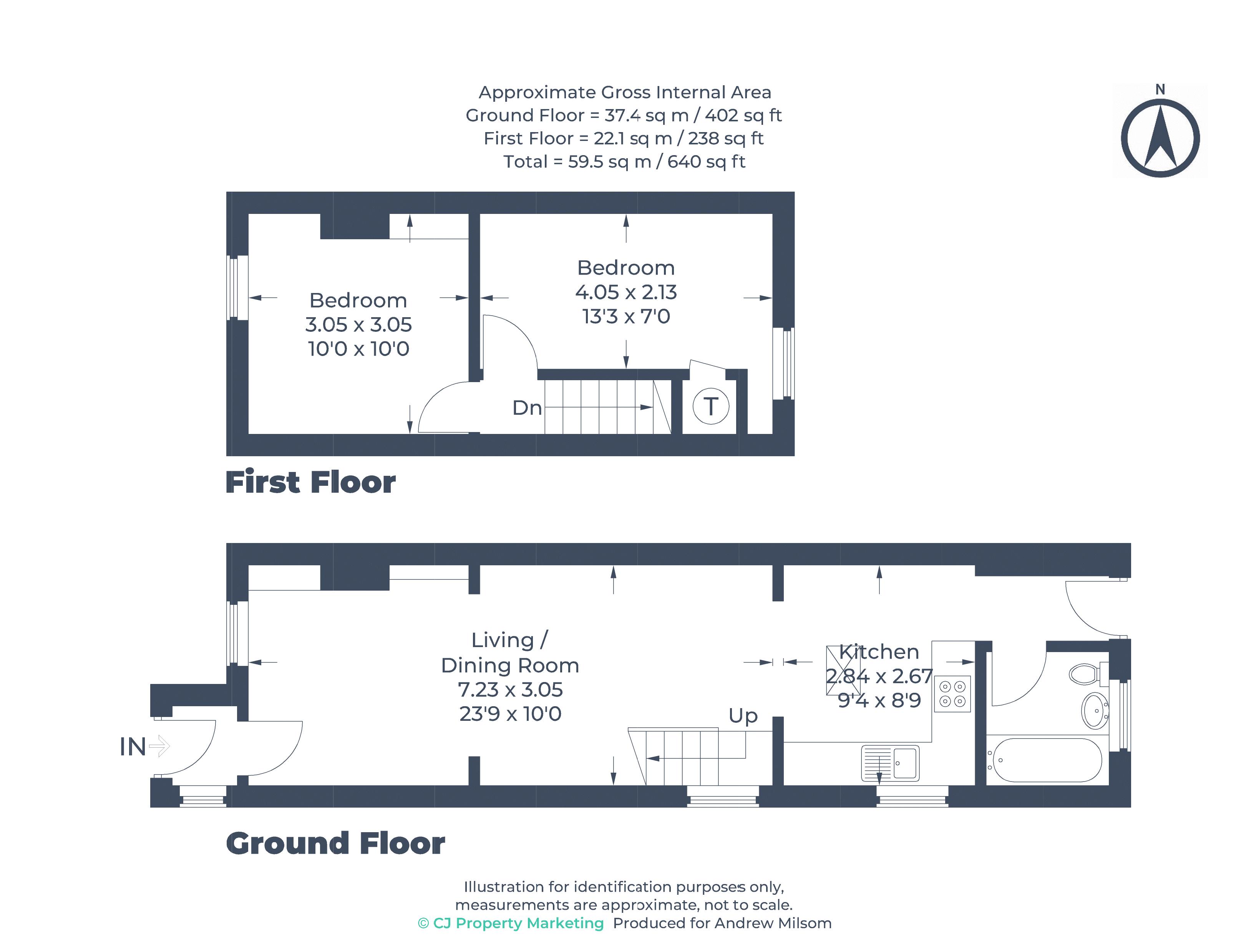 1 Alandale Cottages, Station Road, Cookham floorplan