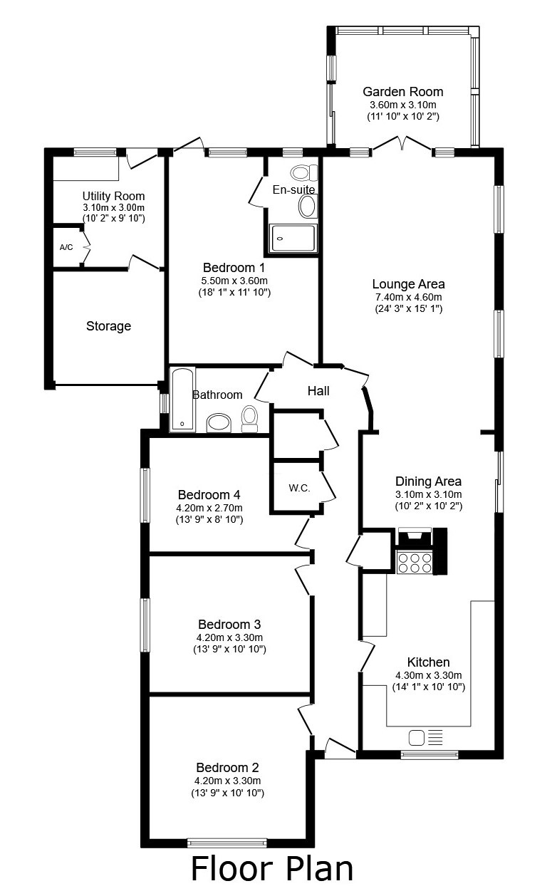 8, Edenham Road, Bourne floorplan