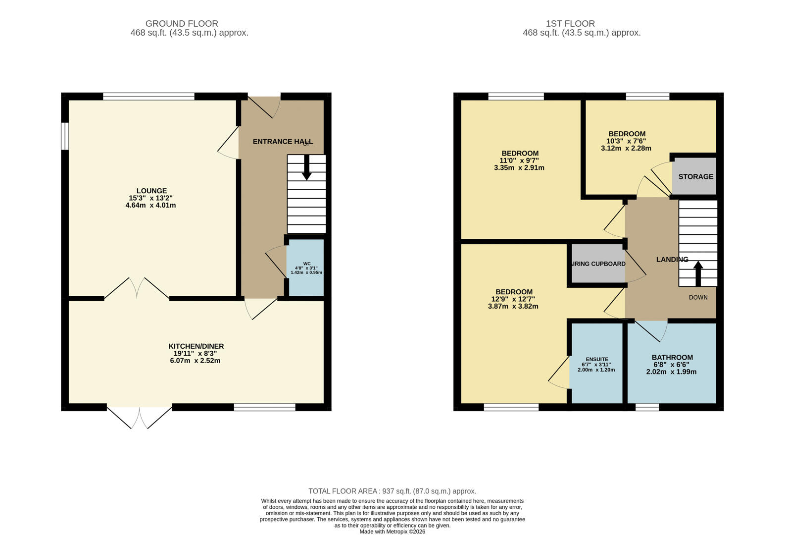 26, Olympic Square, Corby floorplan