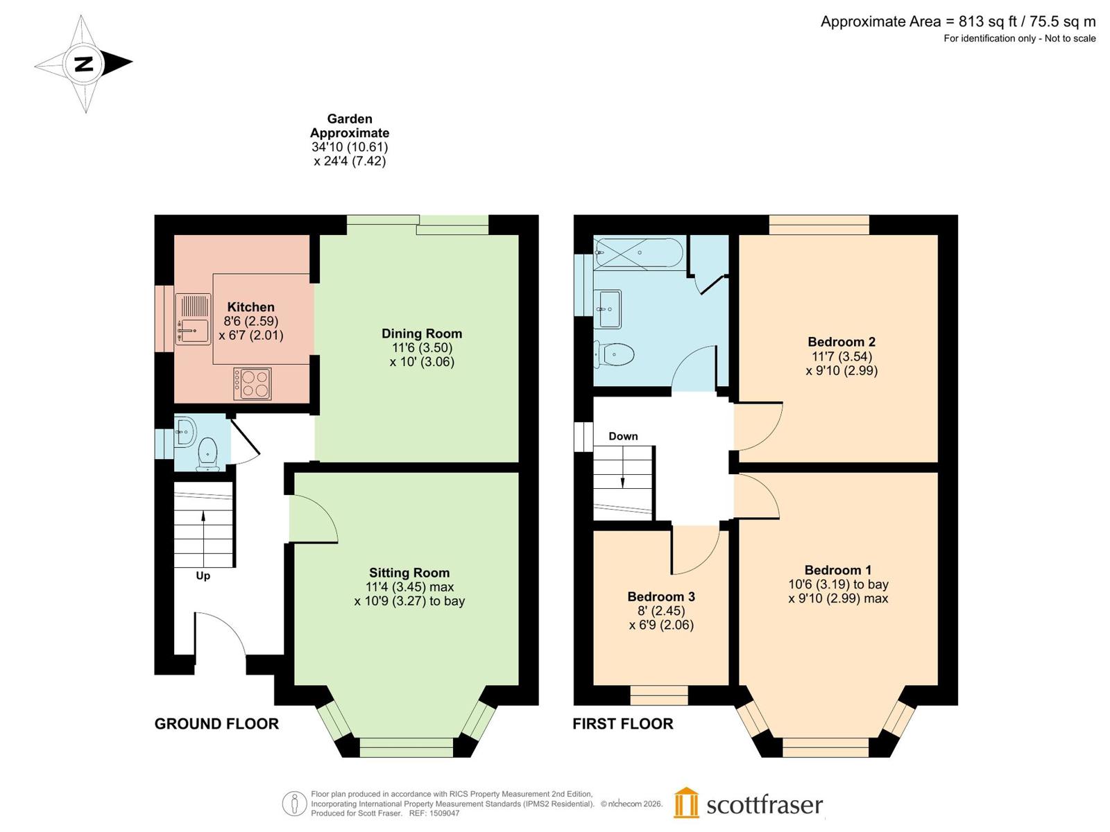 2, Colterne Close, Oxford floorplan
