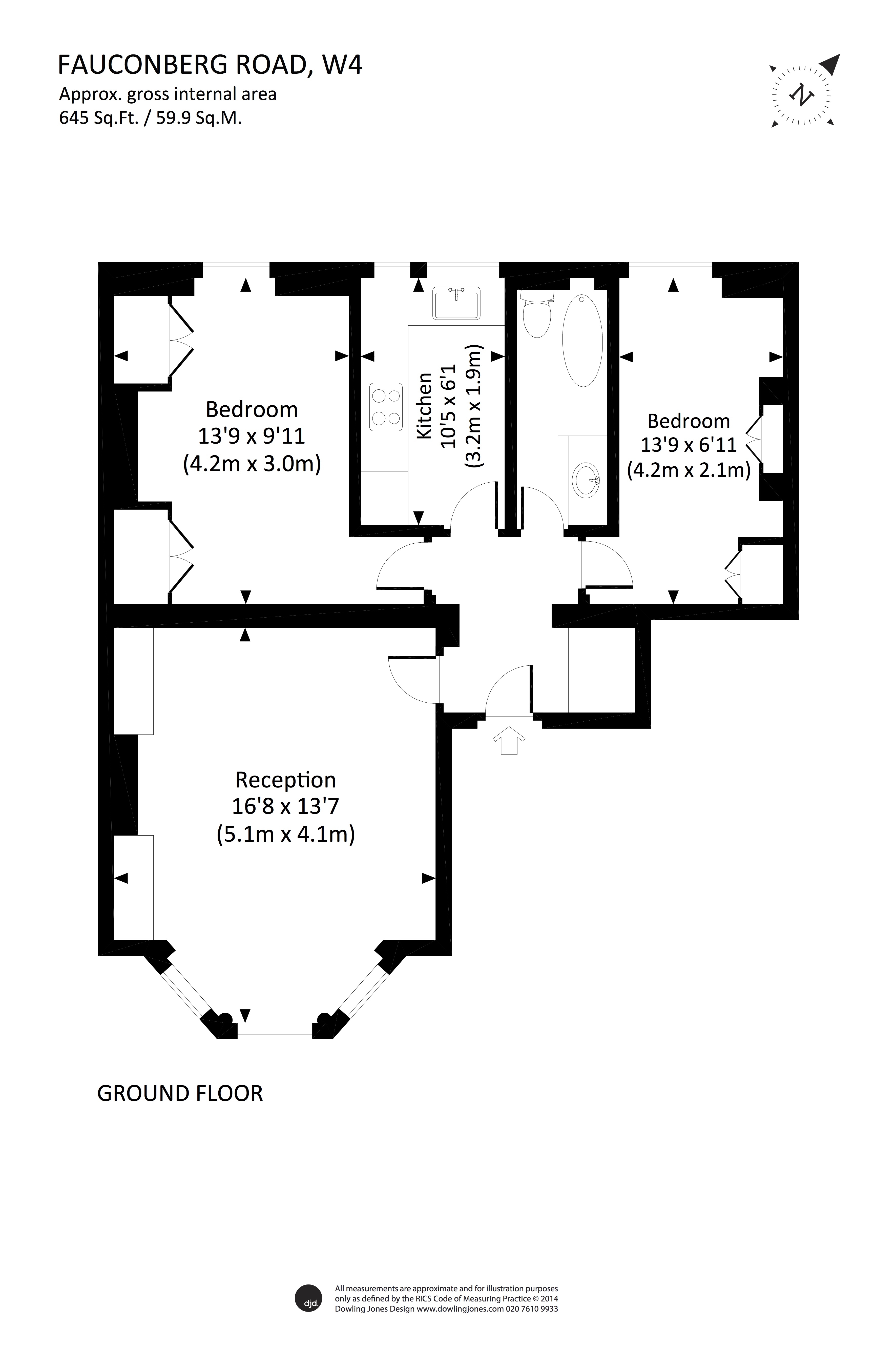 2 Bedrooms Flat to rent in Sutton Court, Chiswick W4