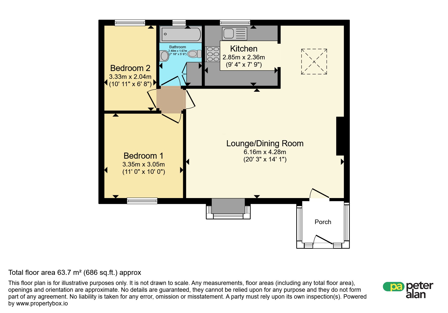 4, Willow Walk, Neath floorplan