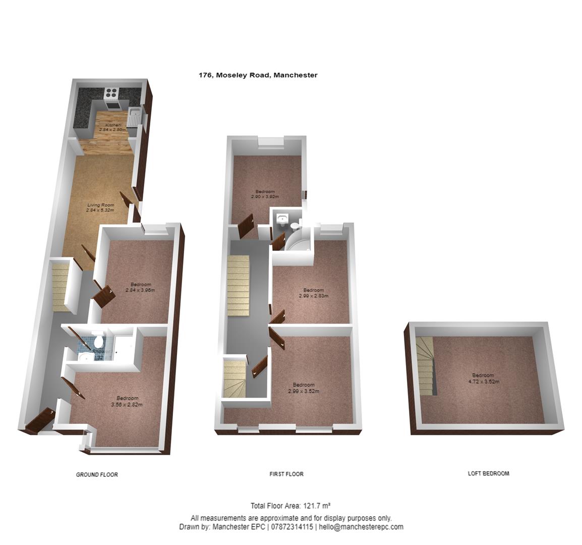 176 (Rooms), Moseley Road, Manchester floorplan