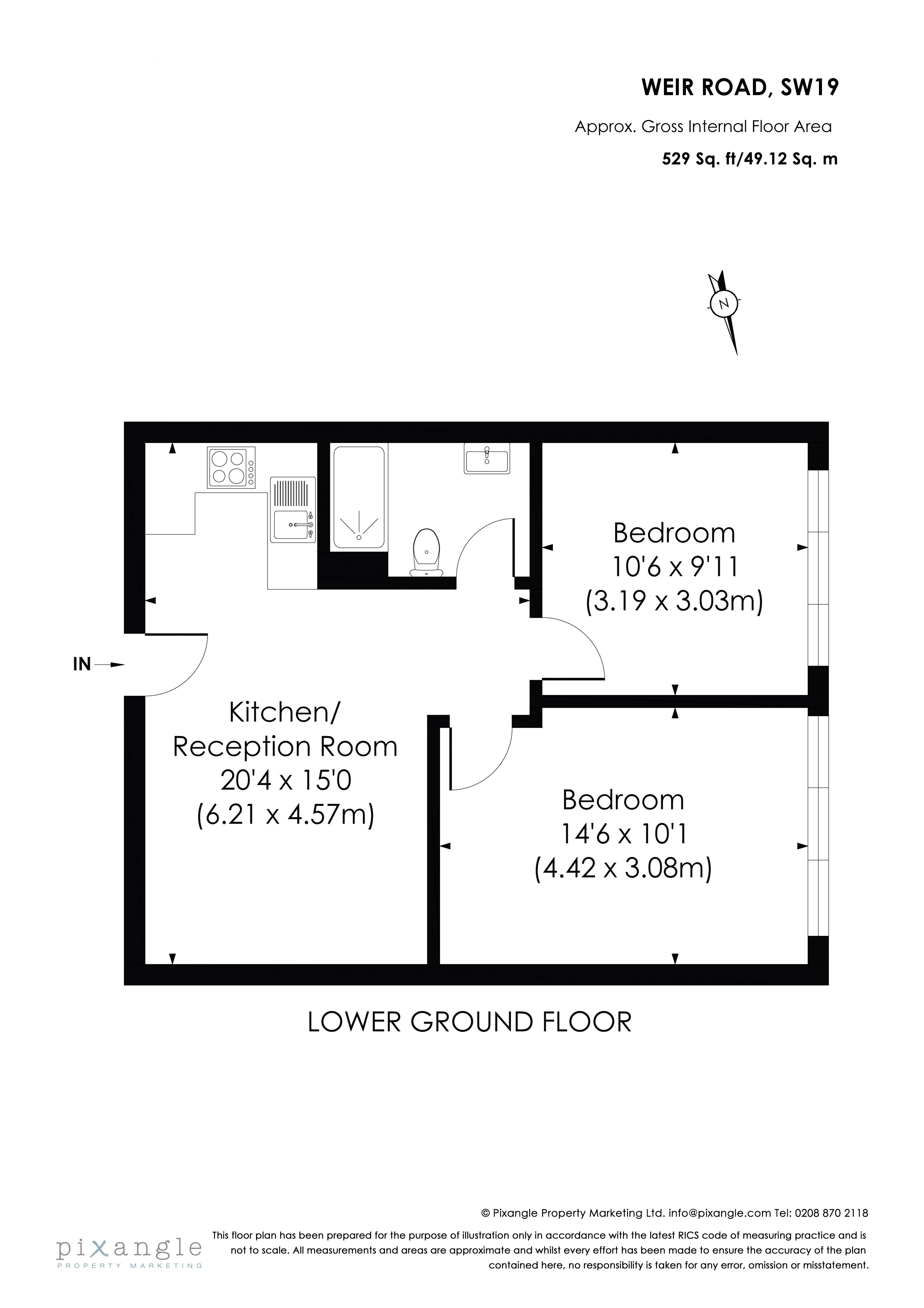 1a Vantage House, Vantage House, SW19 8UX, Wimbeldon floorplan