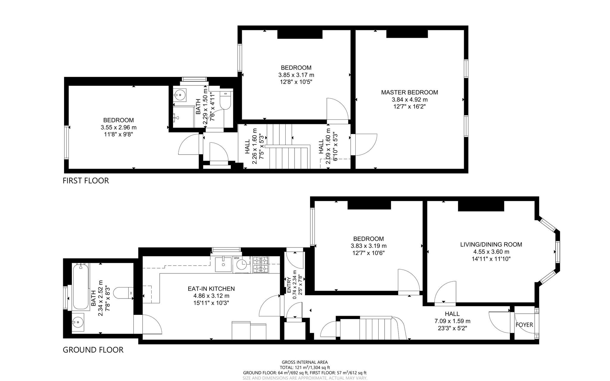68, Romilly Road, London floorplan
