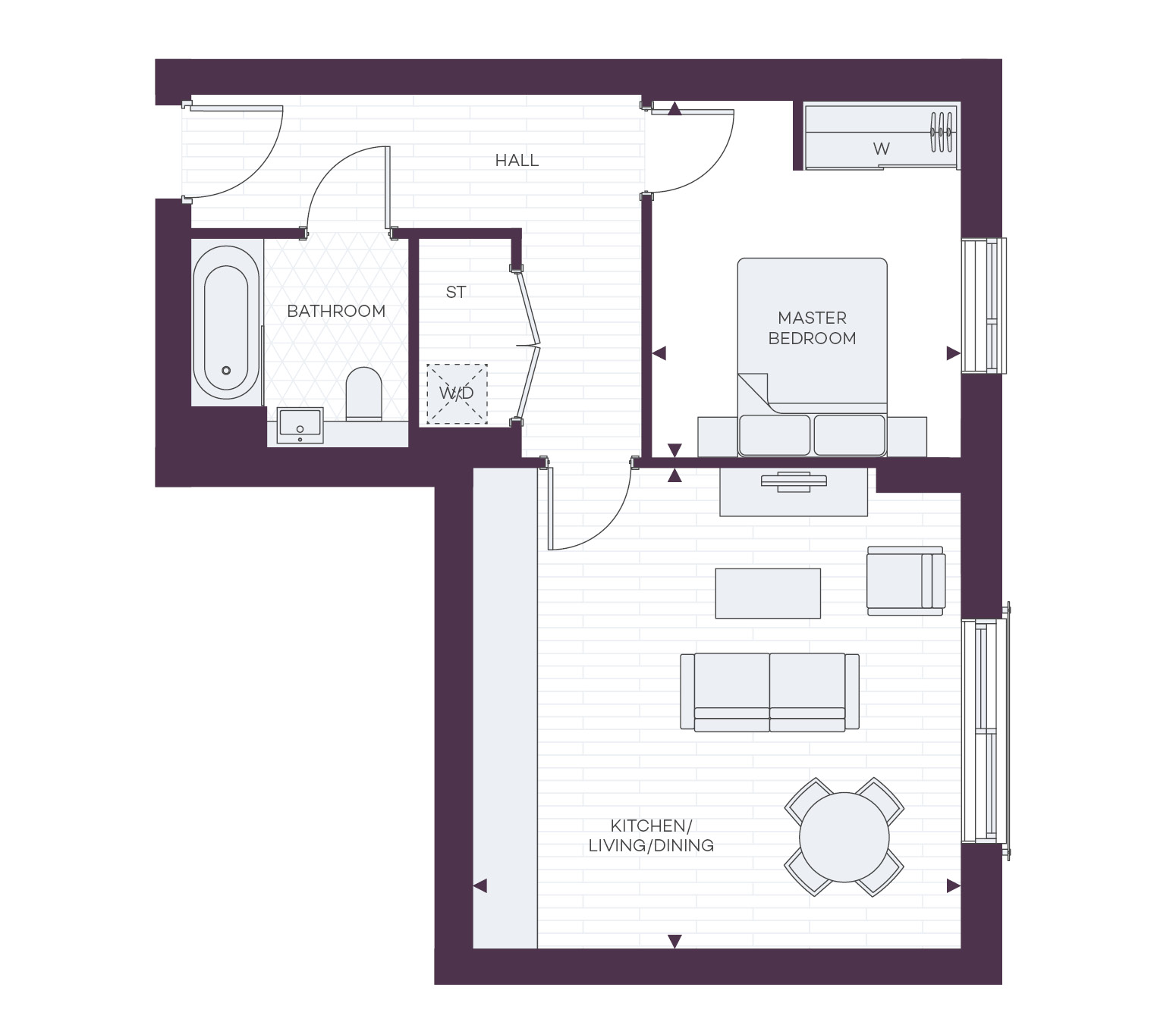 1 Bedrooms Flat for sale in Kimpton Road, Luton LU2