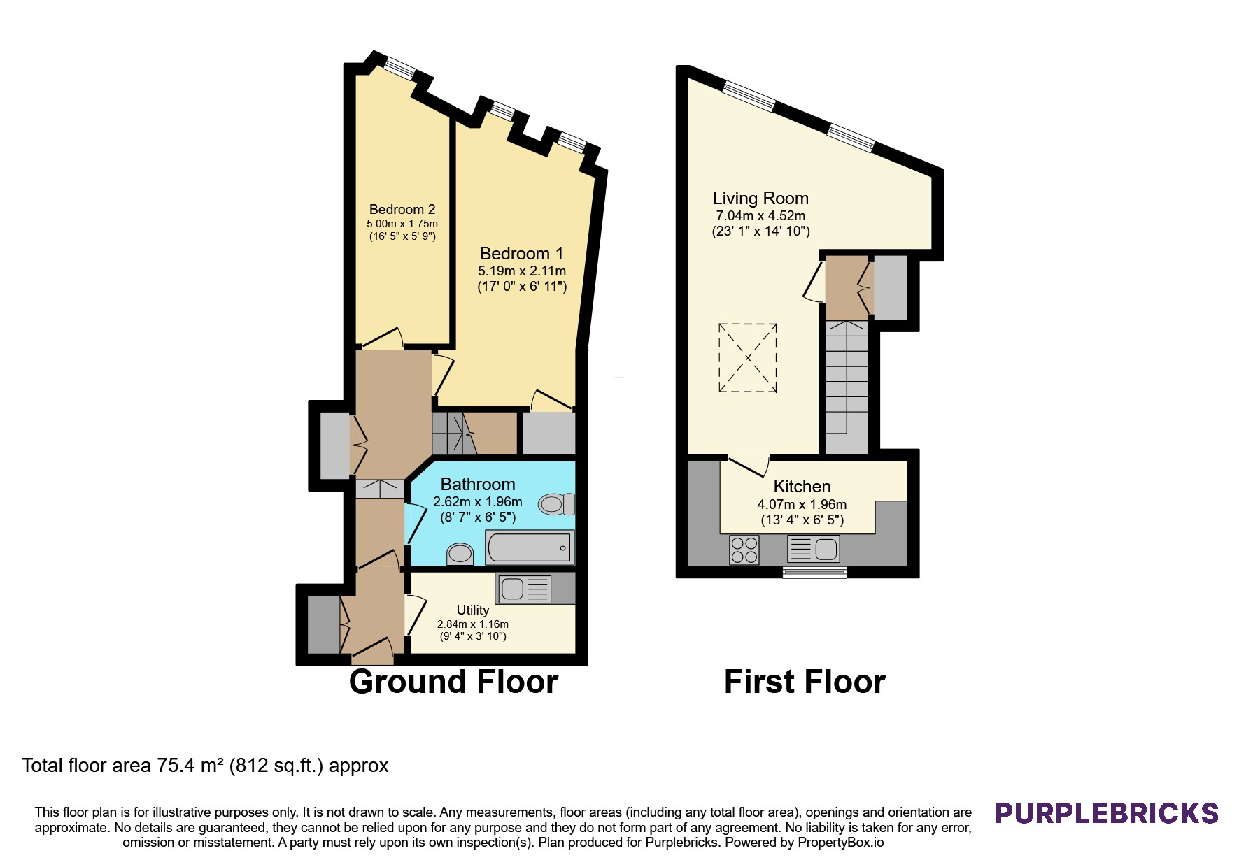 Flat 16/Keppochhill Court 7a, Keppochhill Road, Glasgow floorplan