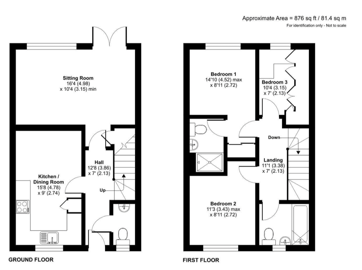 2 Coldland Road, Fareham floorplan