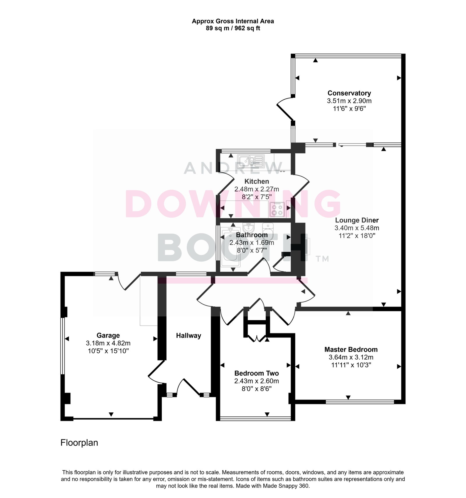 1, Merlin Crescent, Burton-on-trent floorplan