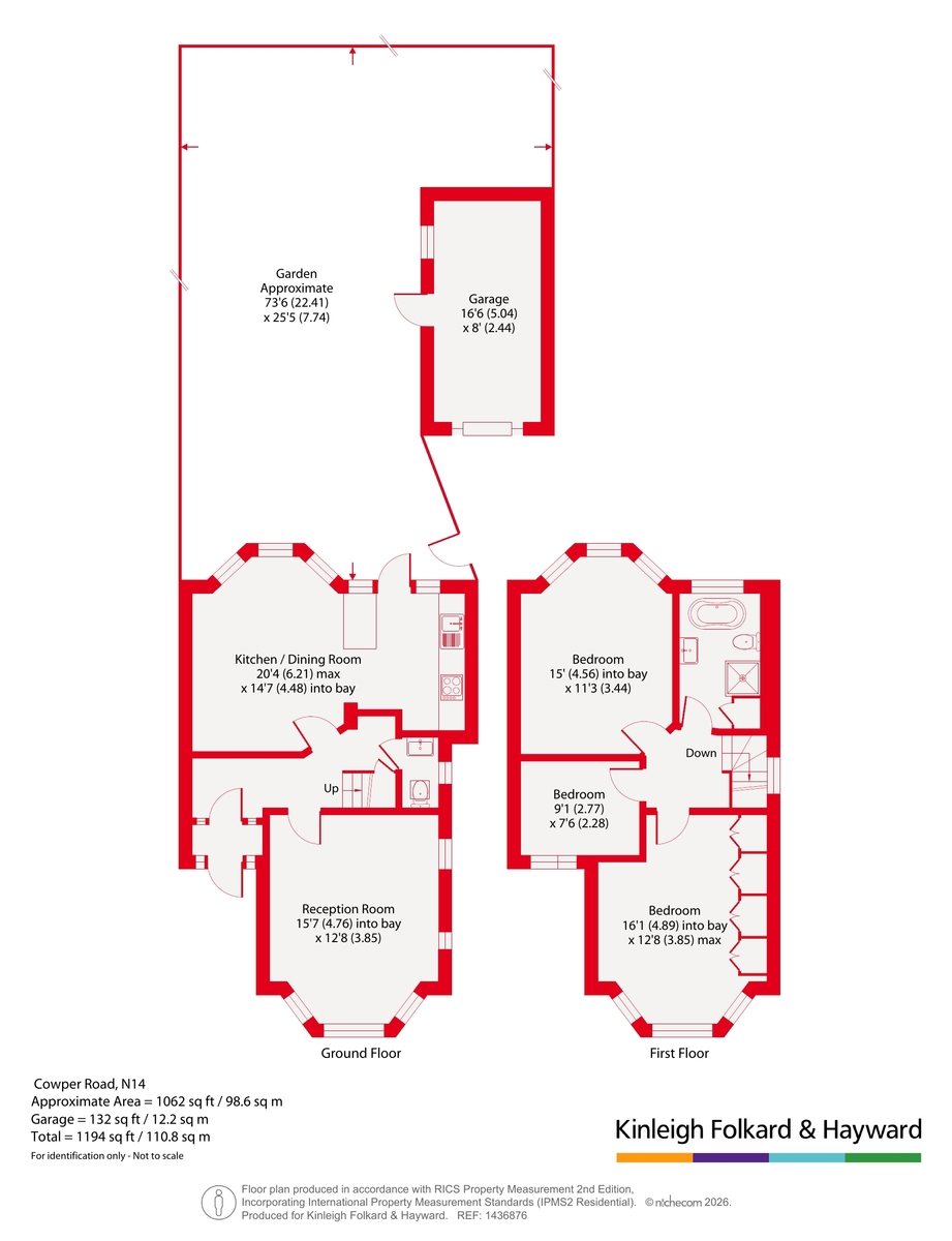 23, Cowper Road, London floorplan
