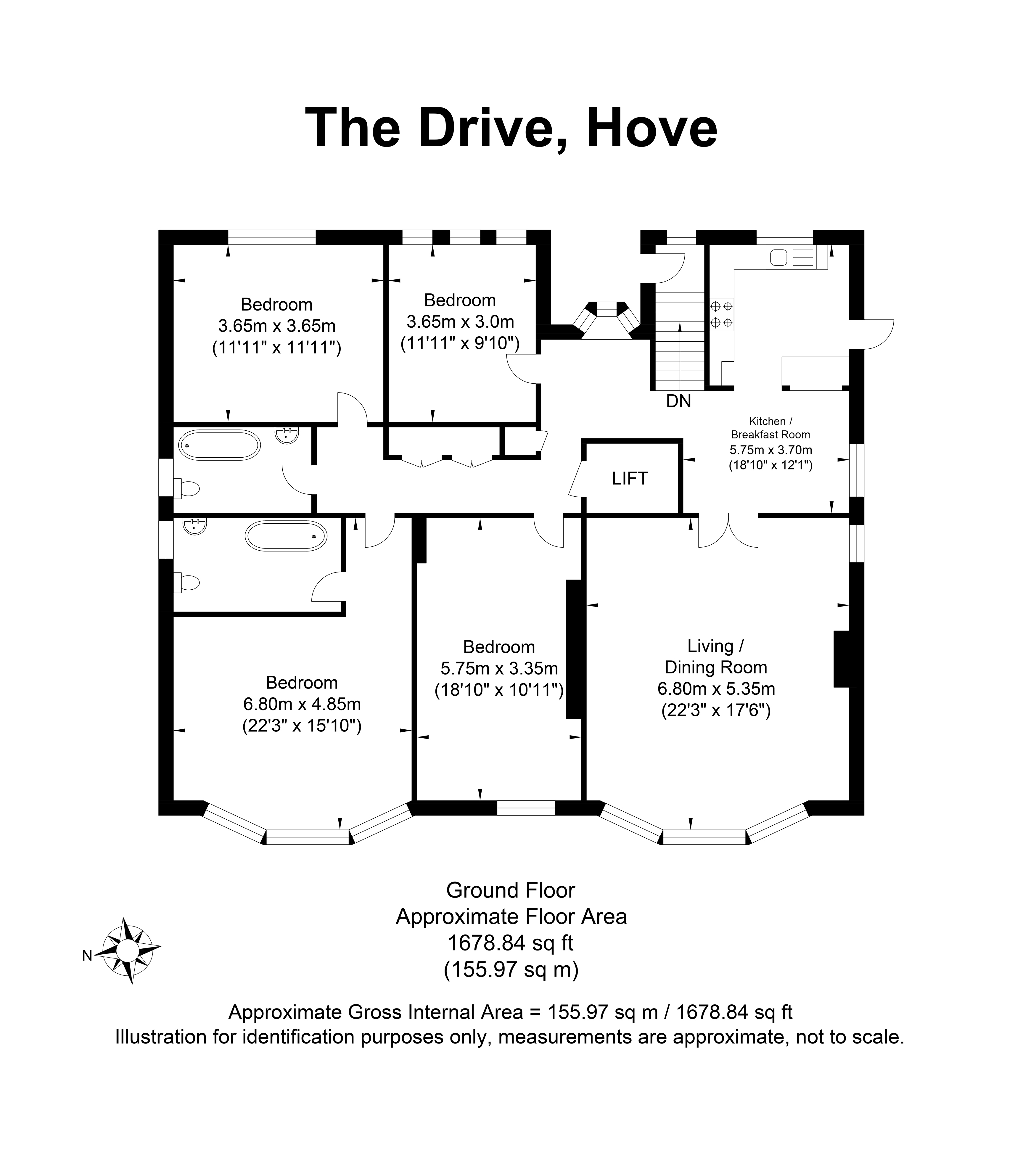 Flat 4, 62, The Drive, East Sussex floorplan