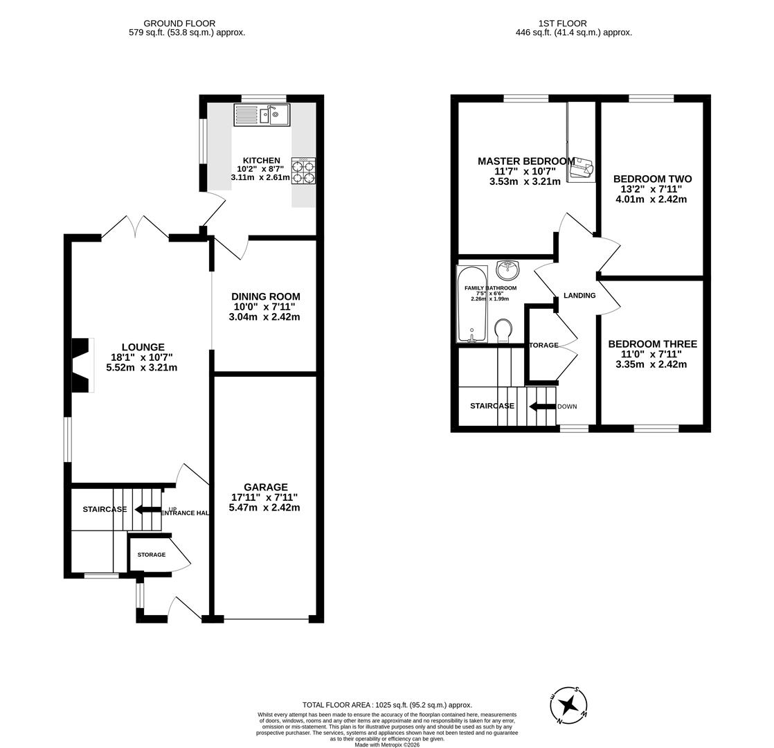 55, Bispham Avenue, Leyland floorplan