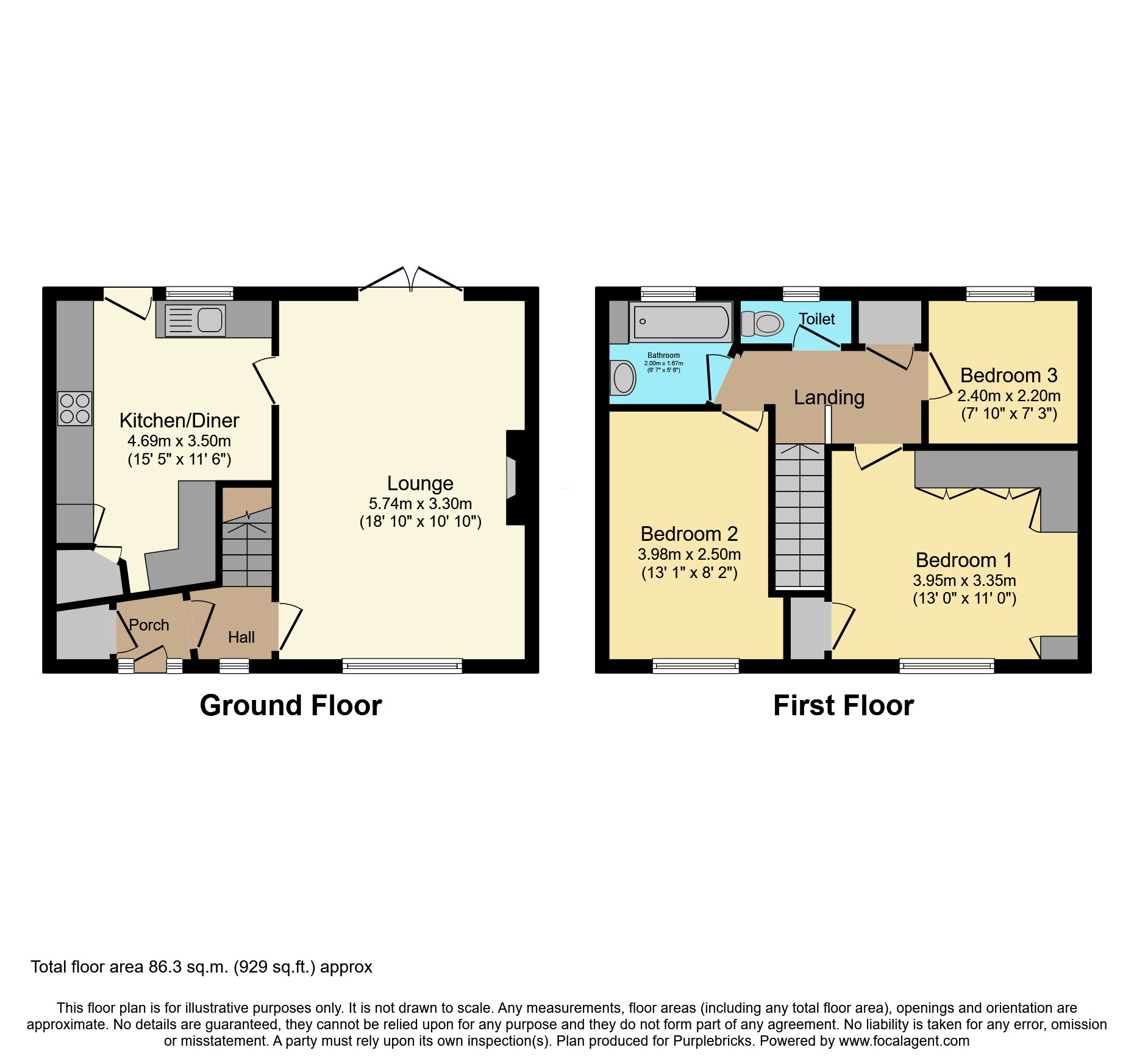 42, Bordley Walk, Manchester floorplan