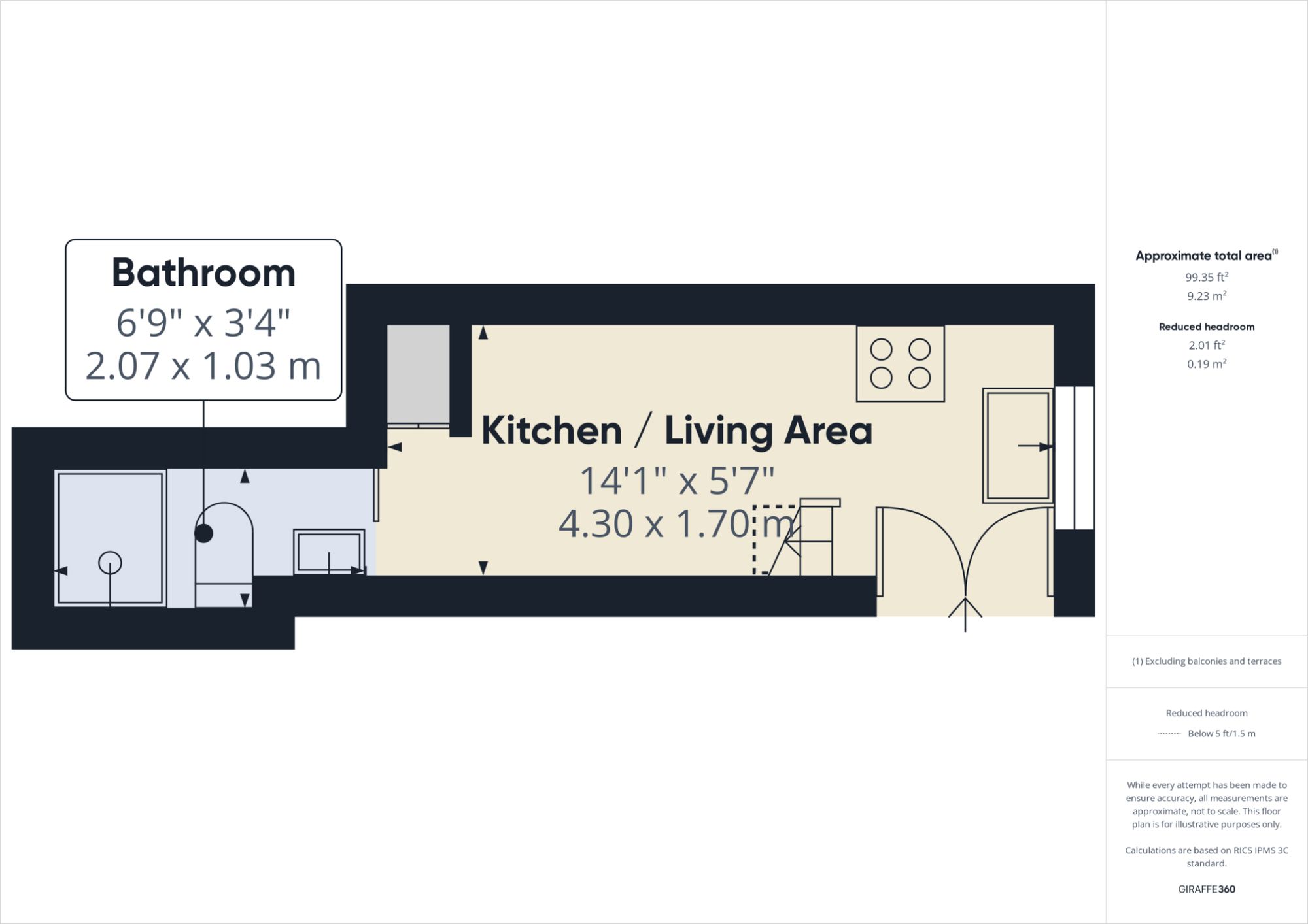 1 The Mews Victoria Grove, Folkestone floorplan