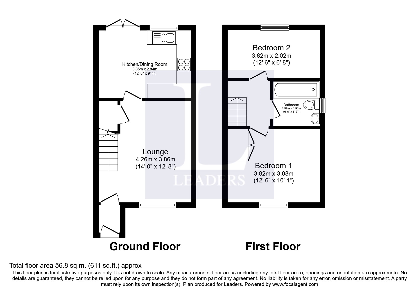 Kibworth Close, Derby floorplan