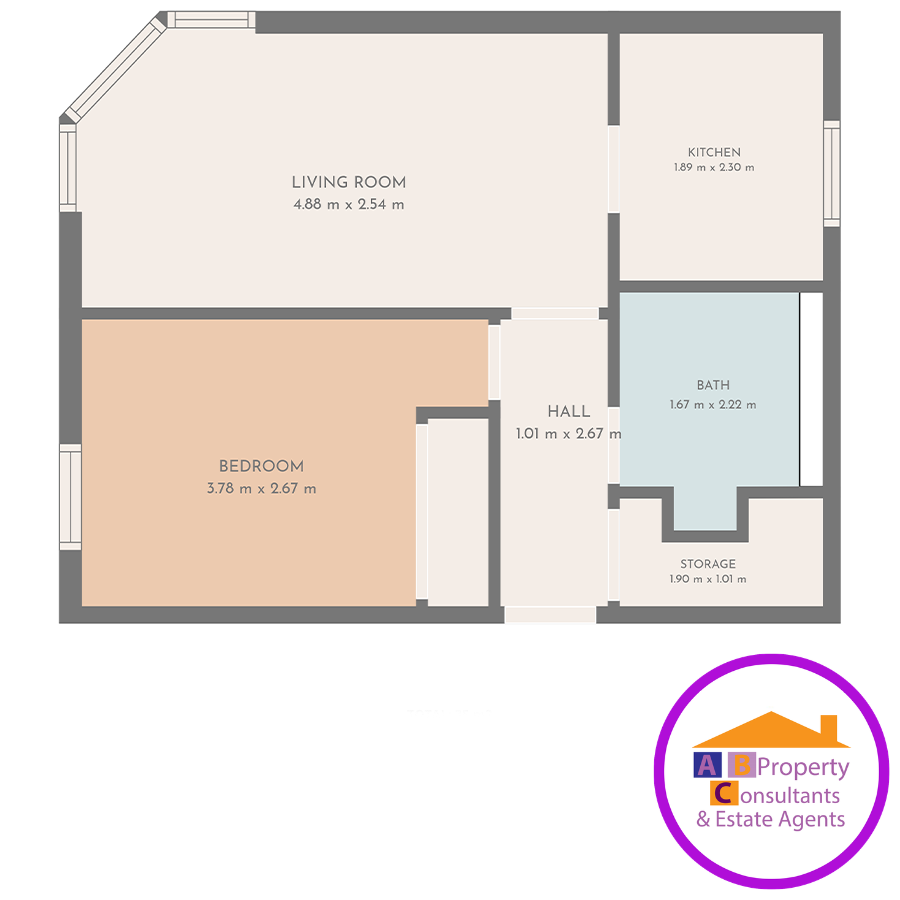 Flat 22, 27 Briarwood Court, Glasgow floorplan
