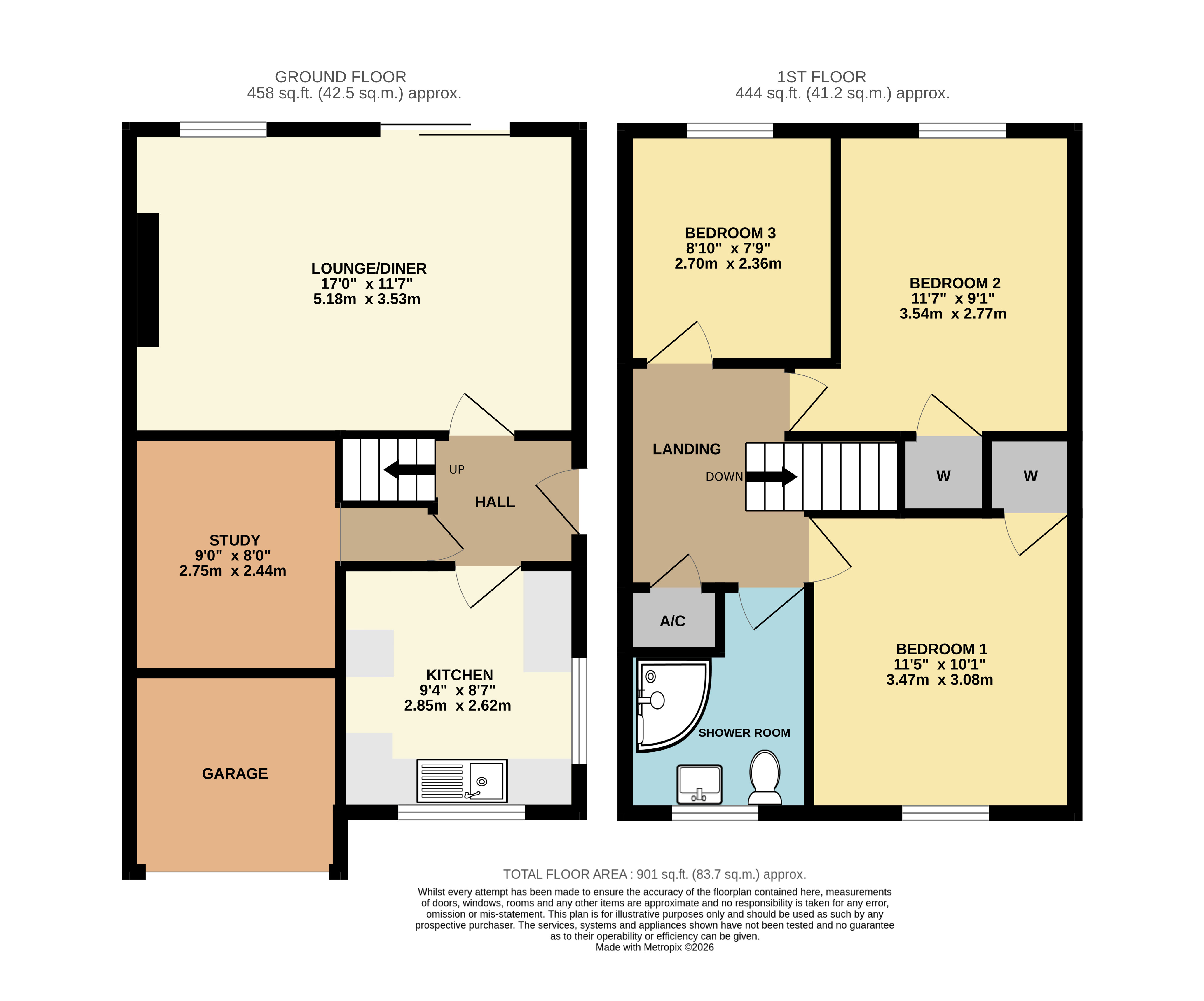 65, Woodland Close, Devon floorplan