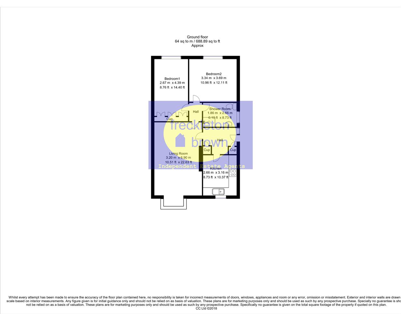 125, Walker Street, Nottingham floorplan