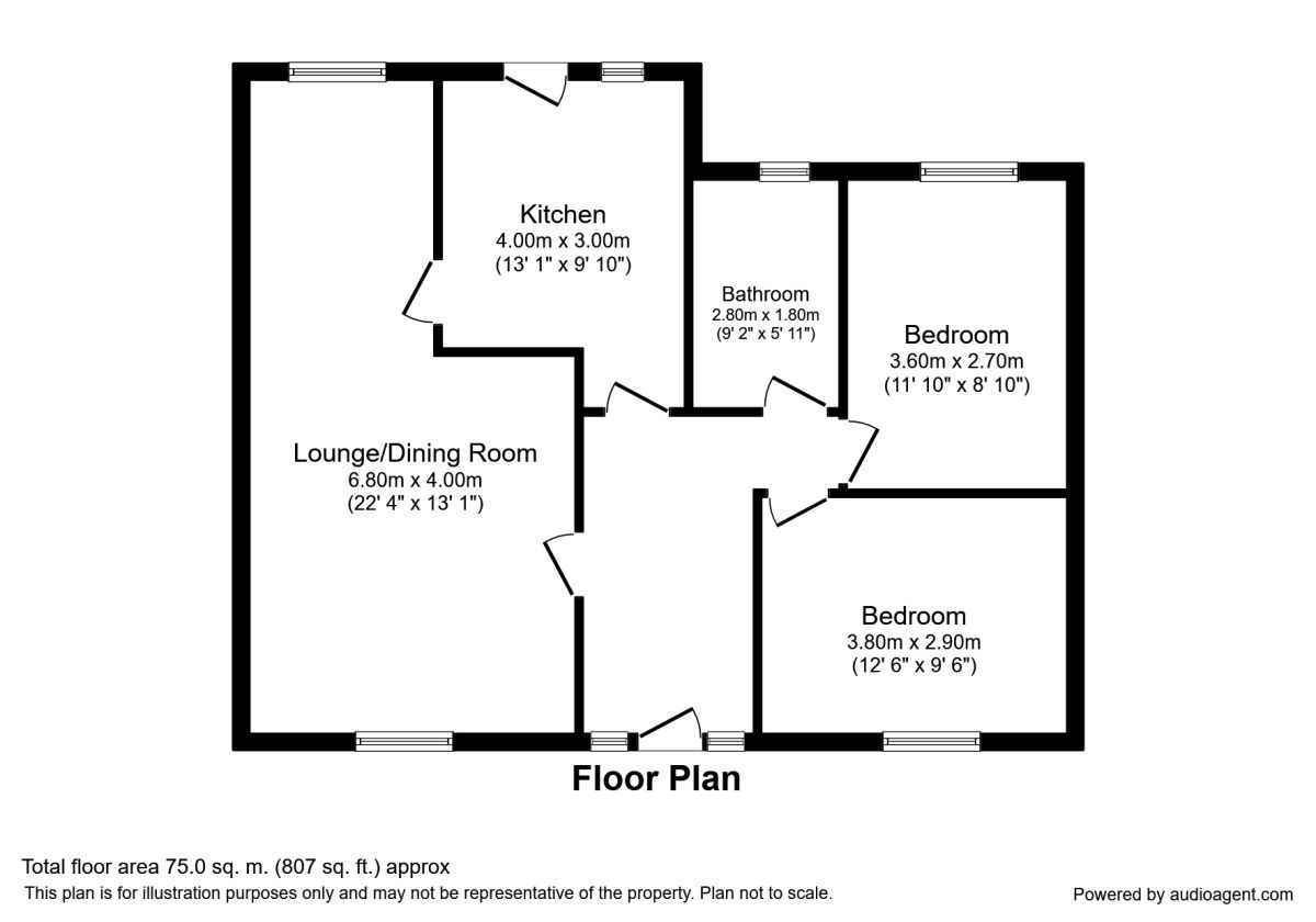 2 Bedrooms Bungalow to rent in Gallants Lane, East Farleigh, Maidstone ME15