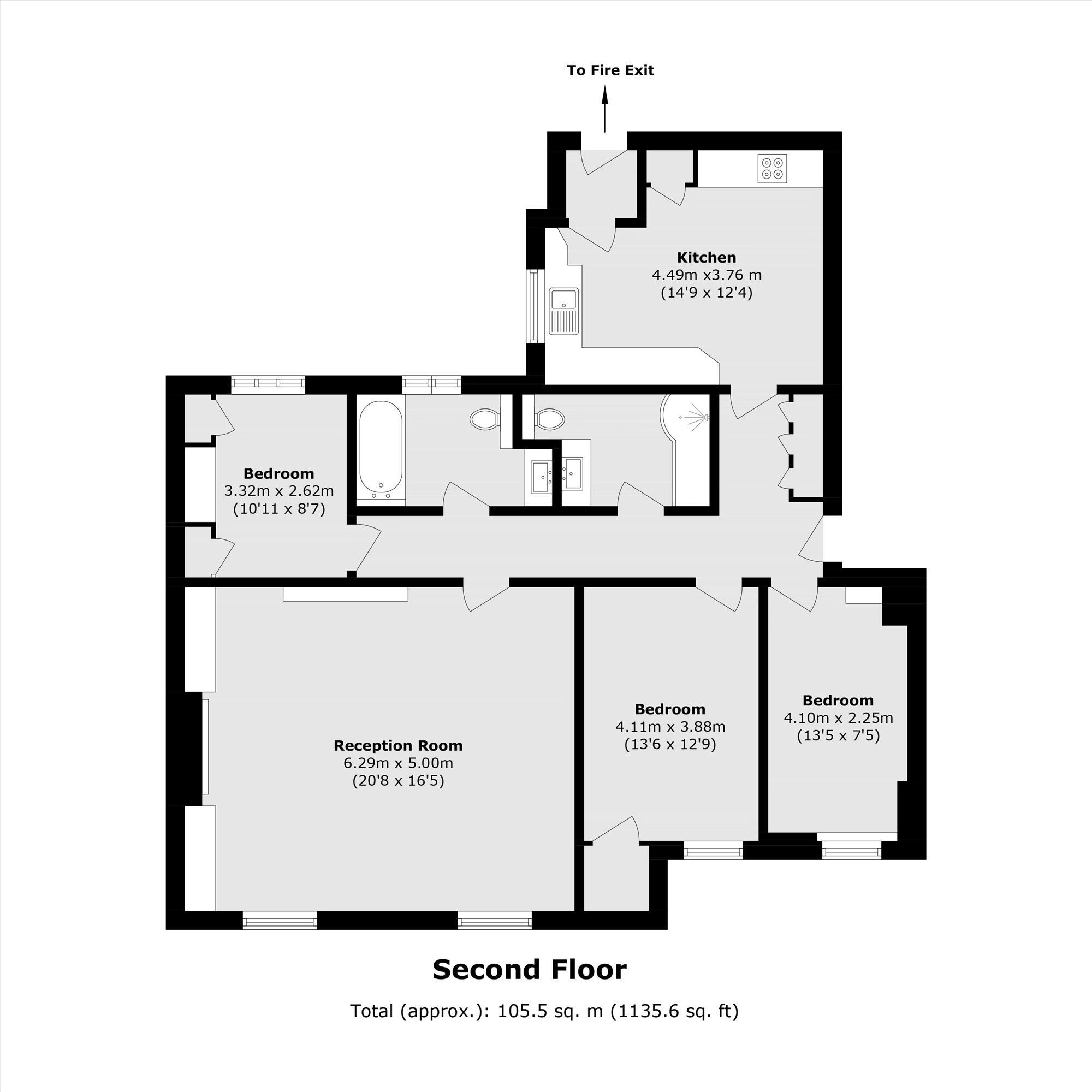 191 Rivermead Court, Ranelagh Gardens, London floorplan
