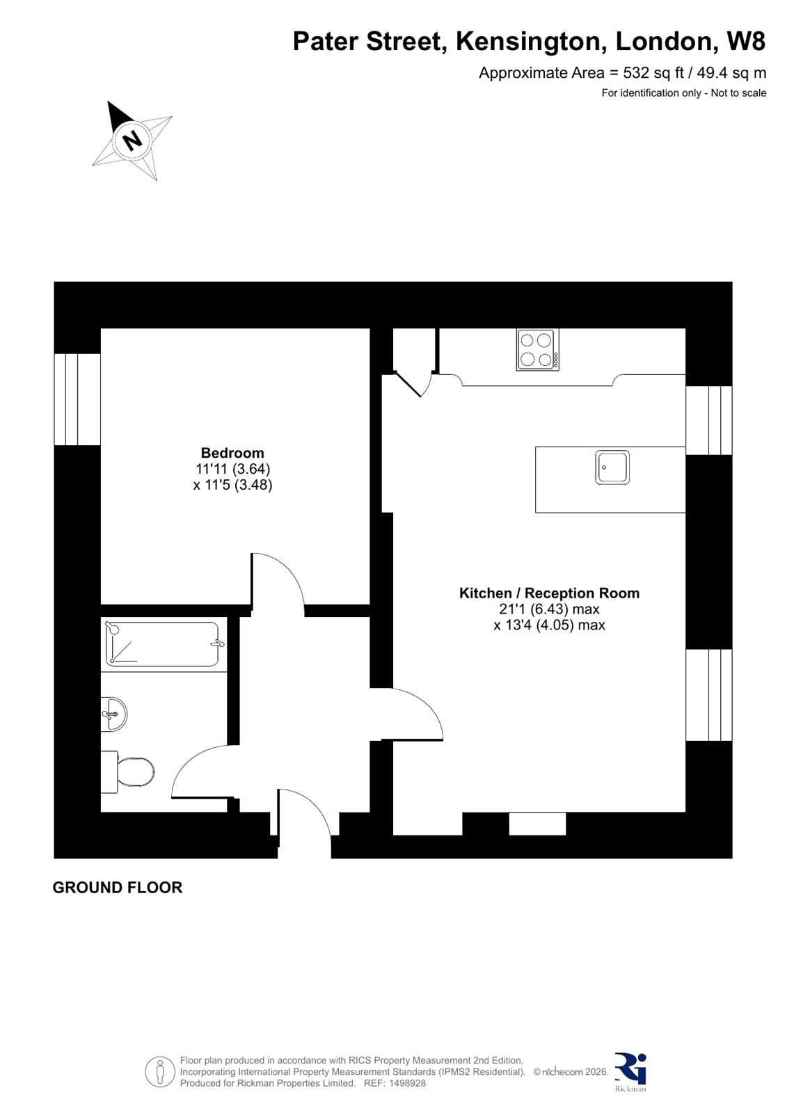 29A,, Warwick Chambers, Kensington floorplan