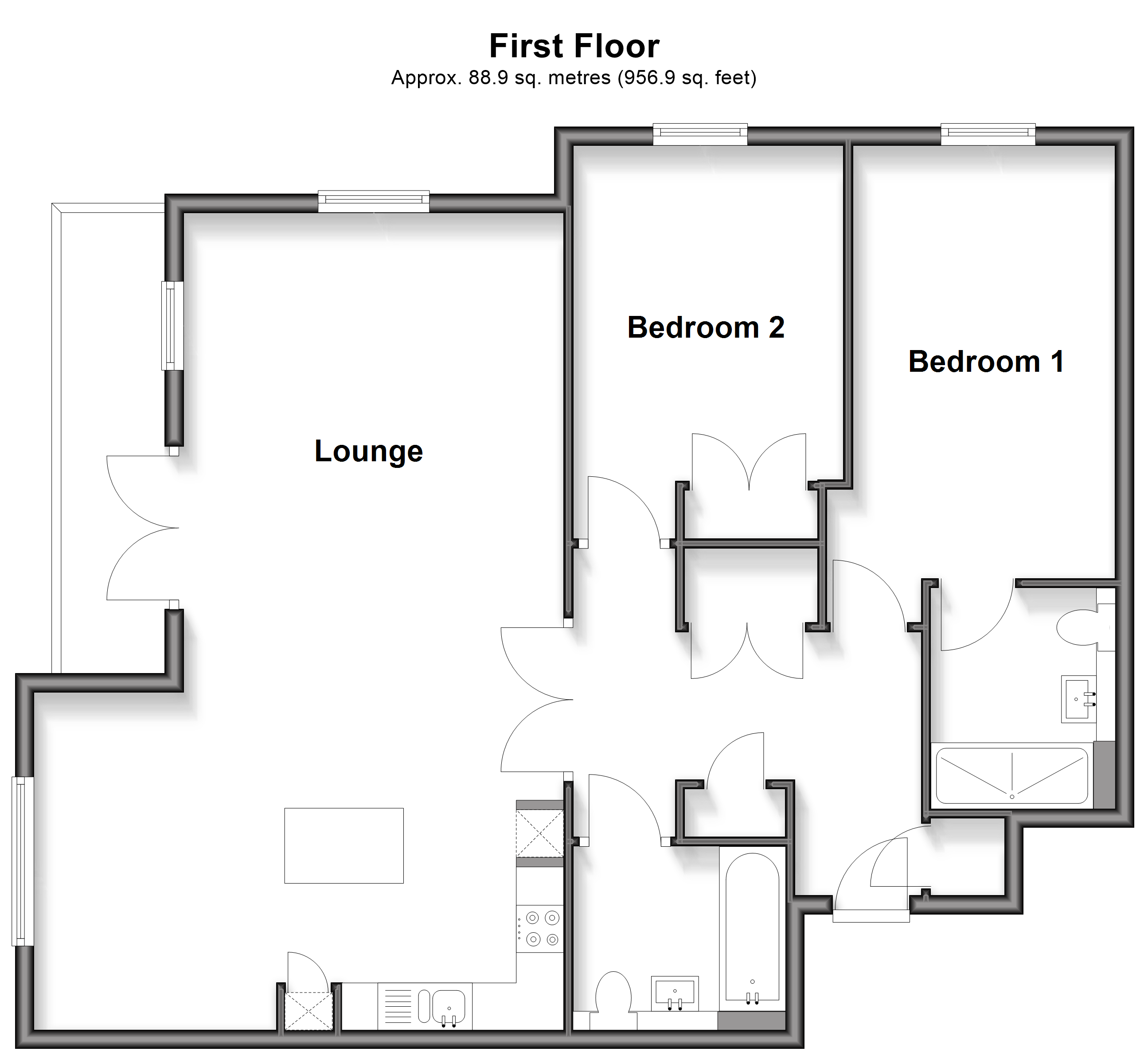 Apartment 4, 24, Cordingley Drive, Crawley floorplan