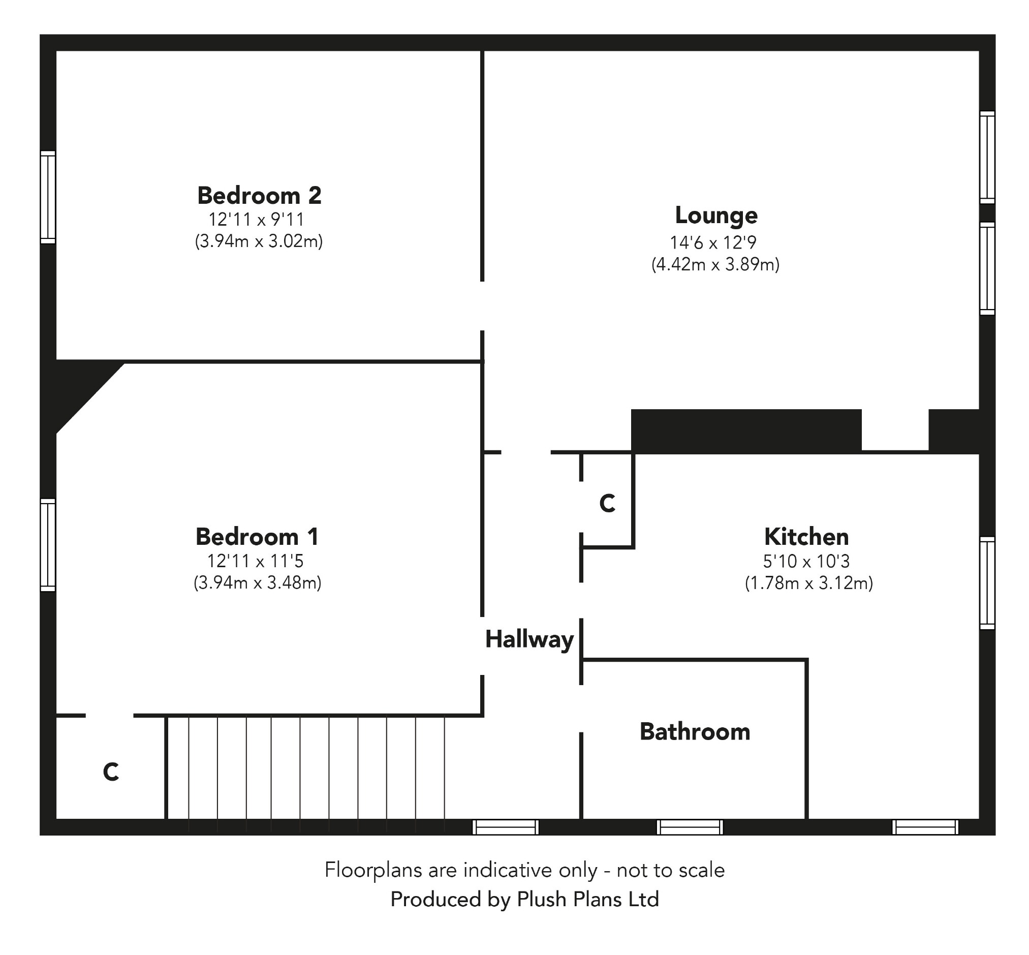 2 Bedrooms Flat for sale in Jura Street, Greenock PA16