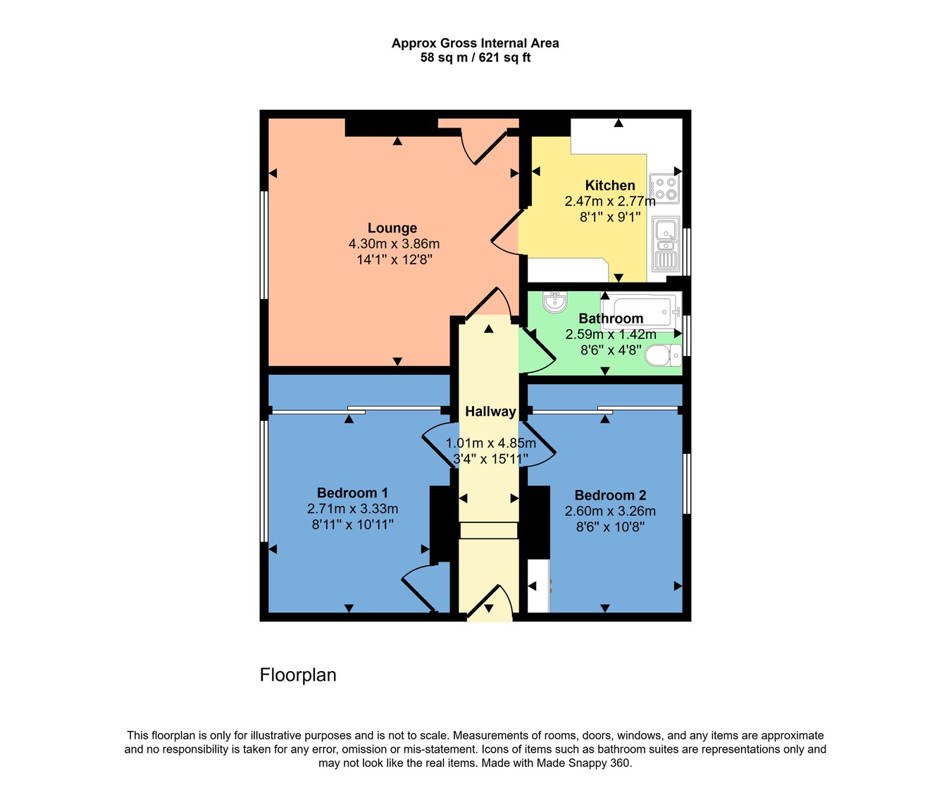 36, Memorial Road, Methil floorplan