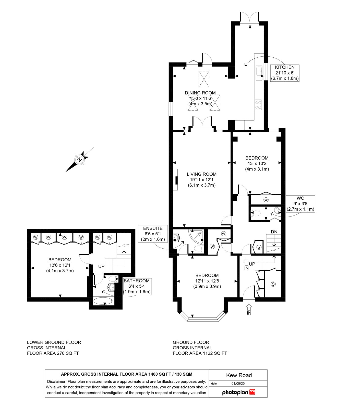 Ground Floor Flat, 138, Kew Road, Richmond floorplan