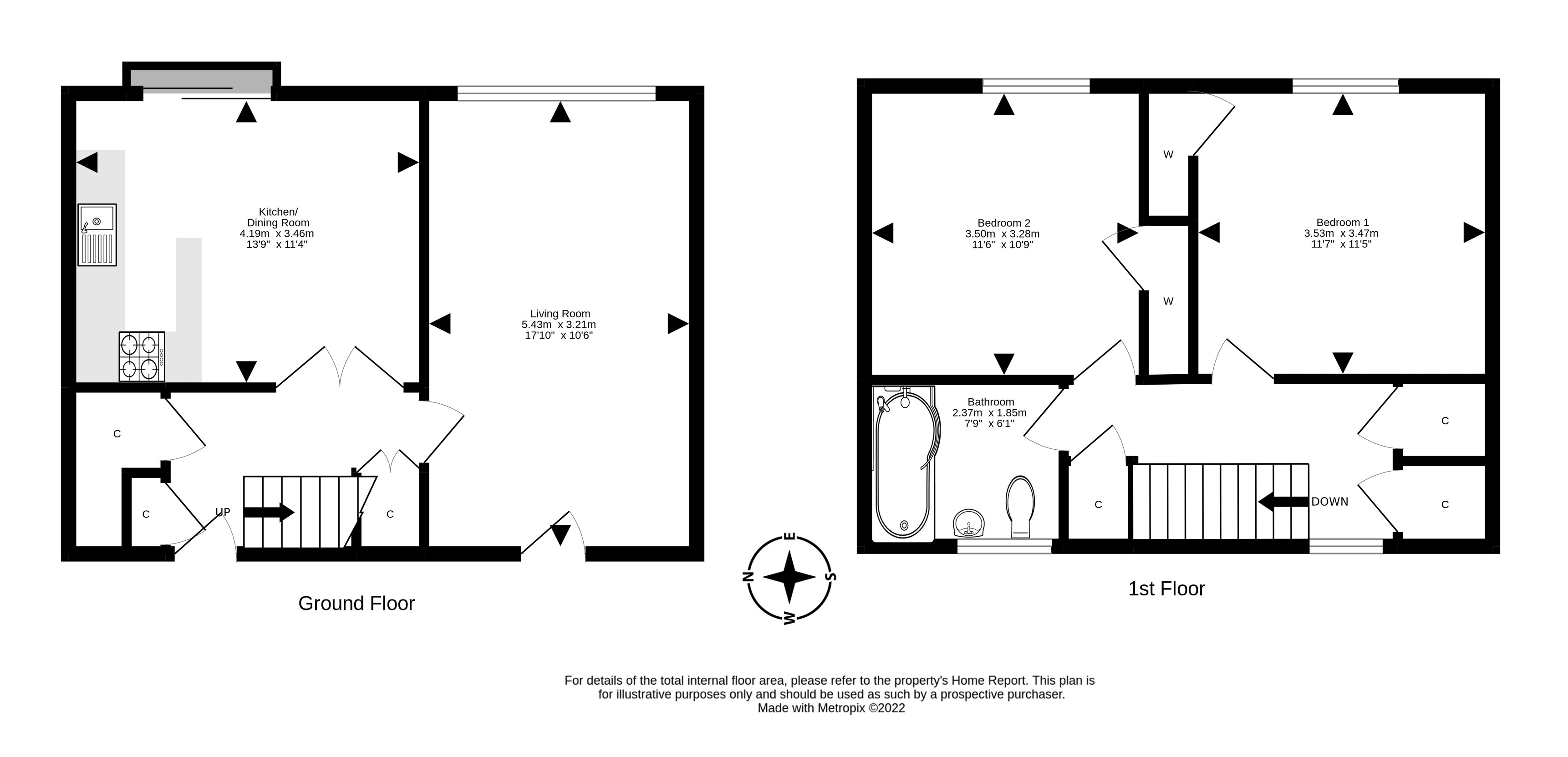 34 Almond Green, East Craigs, Edinburgh EH12, 2 bedroom terraced house