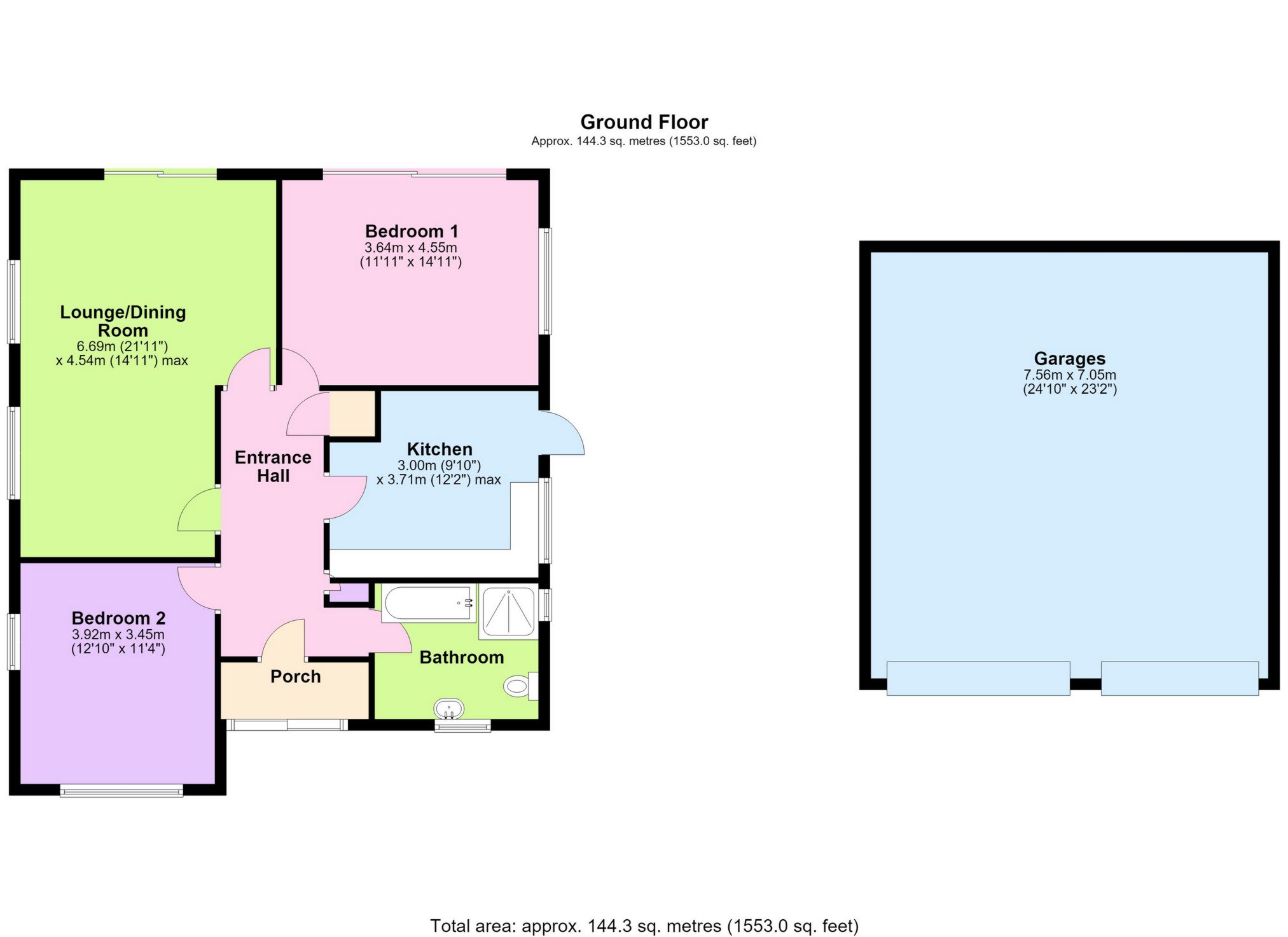 Brentfield, Berrys Green Road, Westerham floorplan