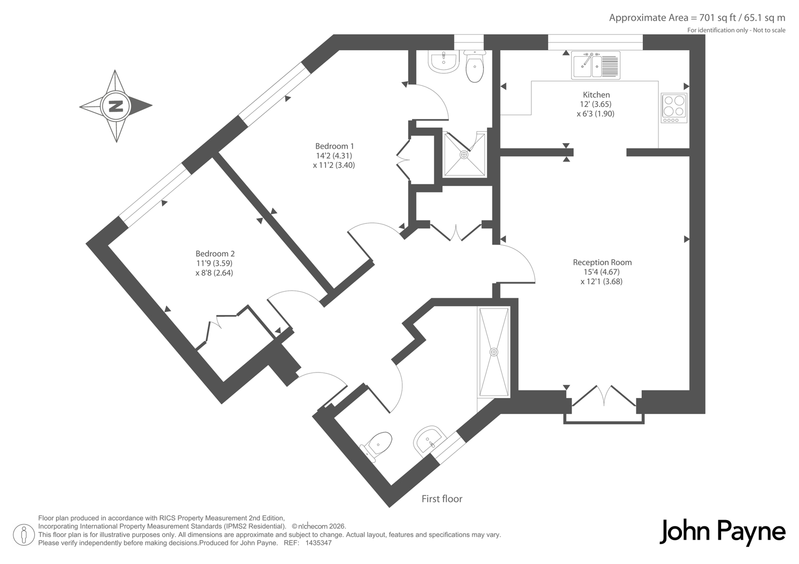 Flat 4, East Lodge,, Allenby Road, London floorplan