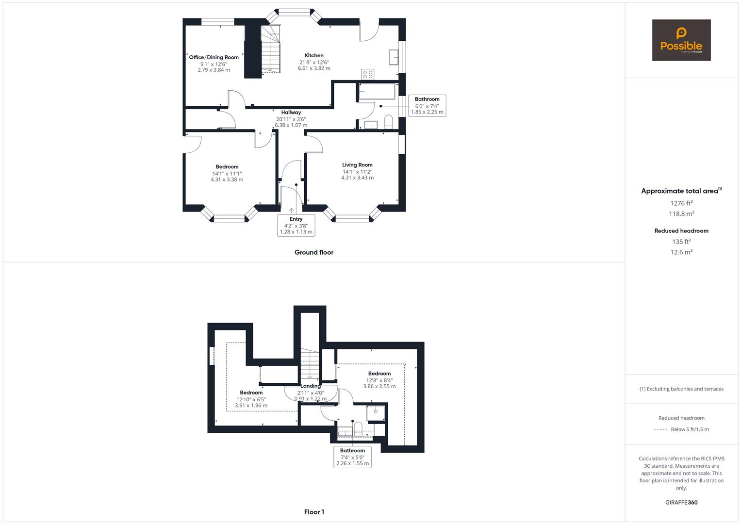 39 Oakbank Crescent, Perth, PH1 1DF floorplan