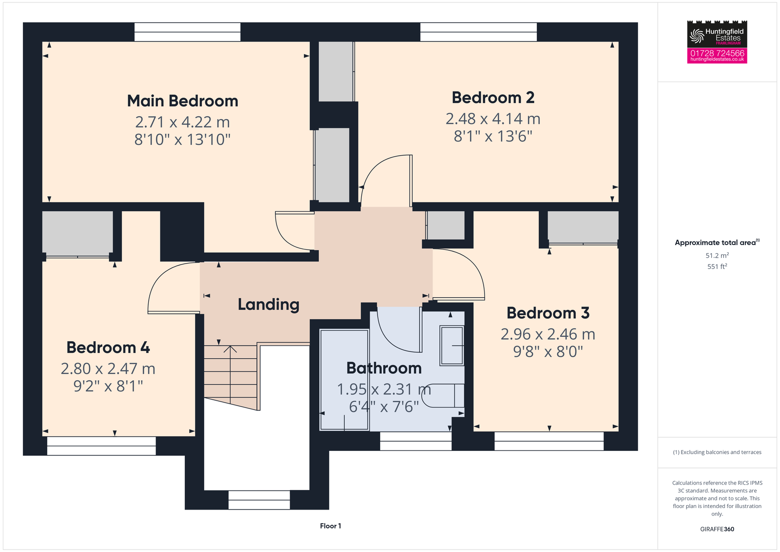 78, Station Road, Woodbridge floorplan