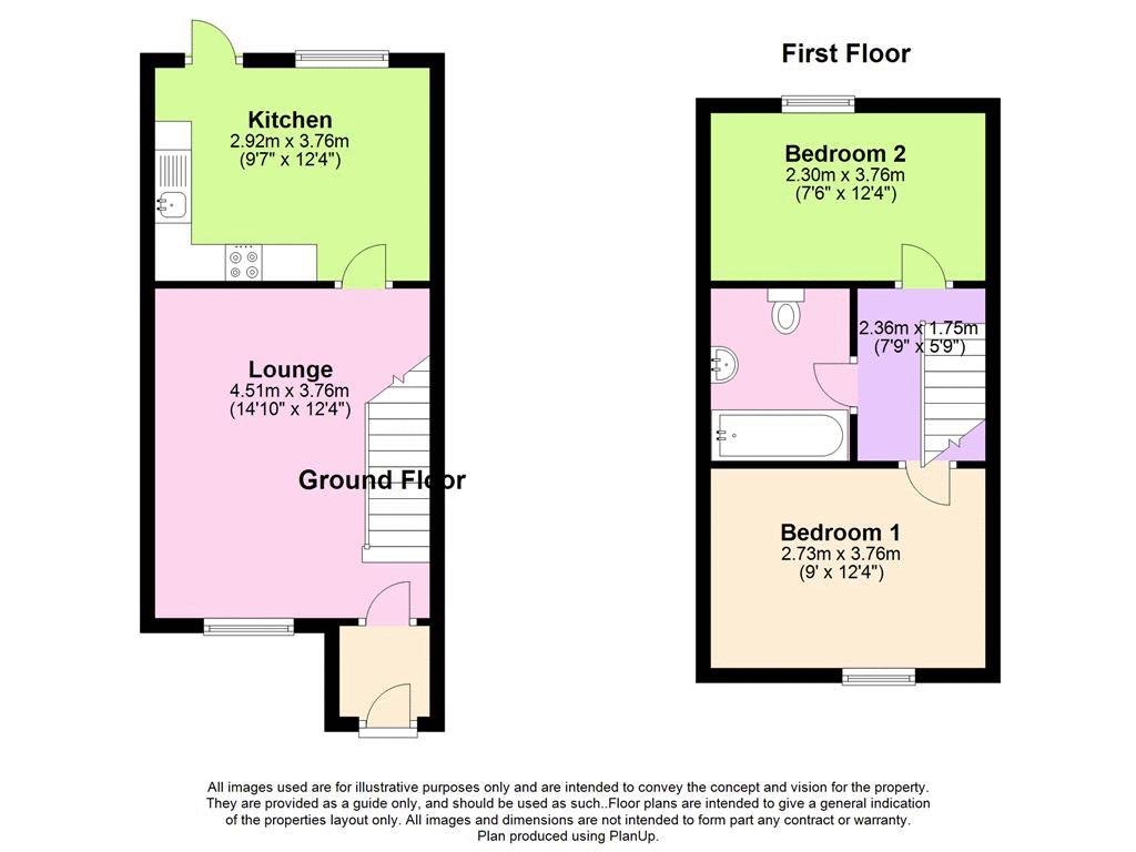 2 Bedrooms Terraced house to rent in Ellington Drive, Basingstoke RG22