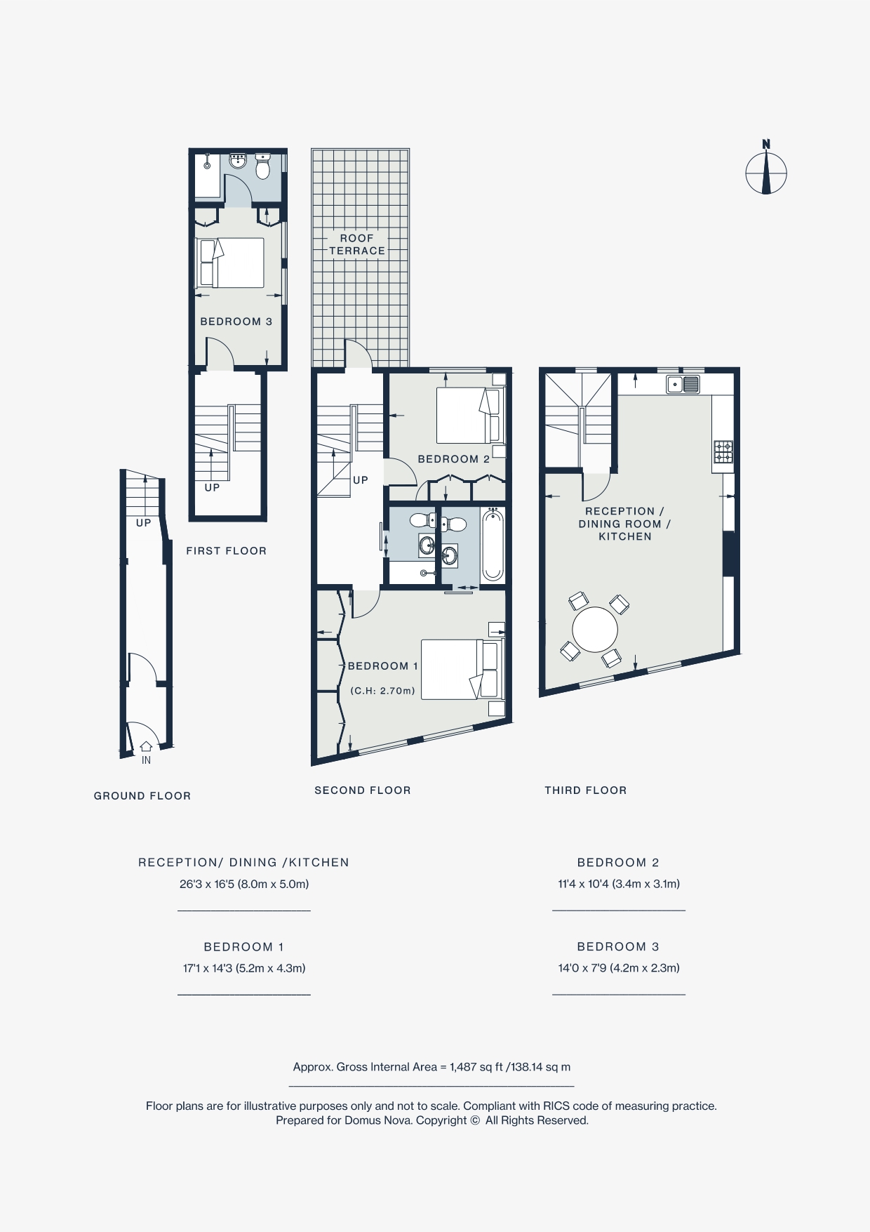 2nd/3rd Floor, 371, Portobello Road, London floorplan