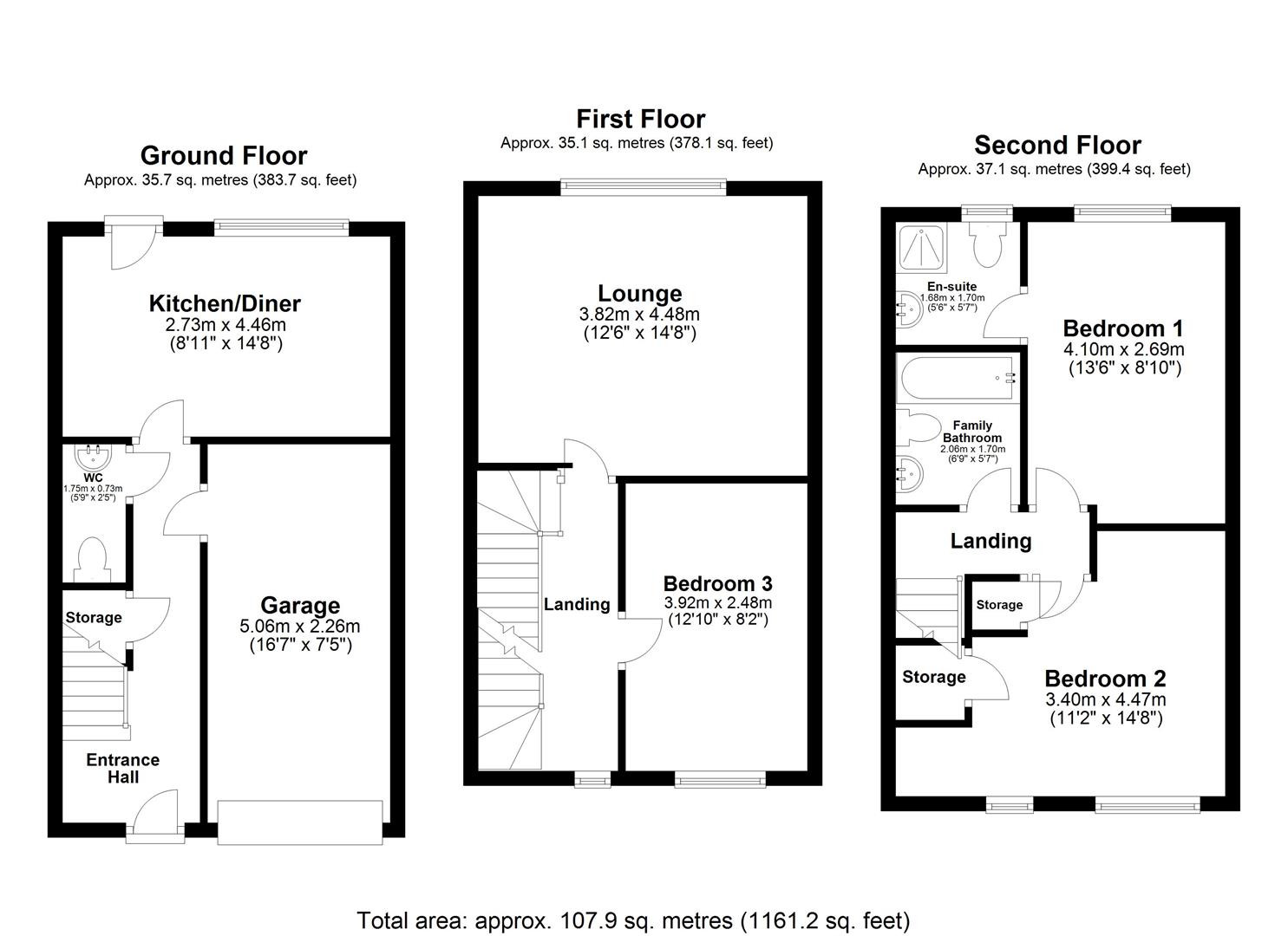 26, Abbots Court, Selby floorplan