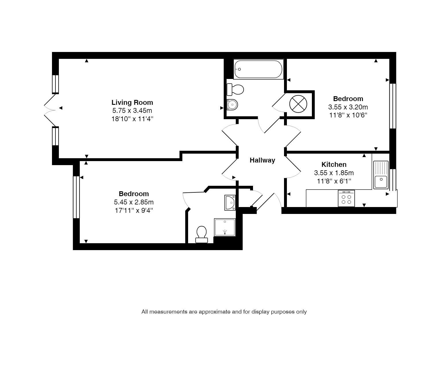 2 Bedrooms Flat for sale in Old Dairy Close, Fleet GU51