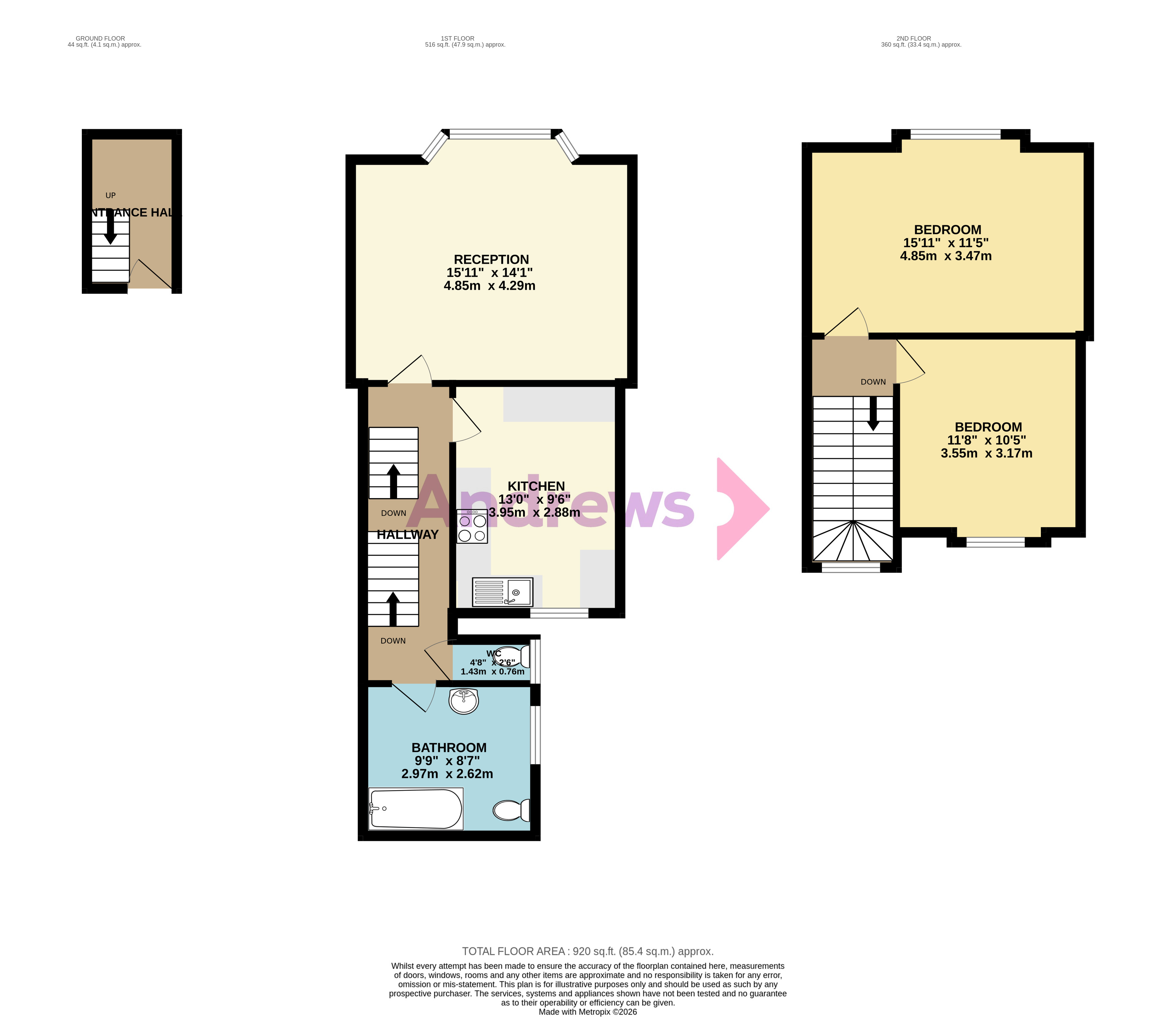 162A,, Garlands Road, Surrey floorplan